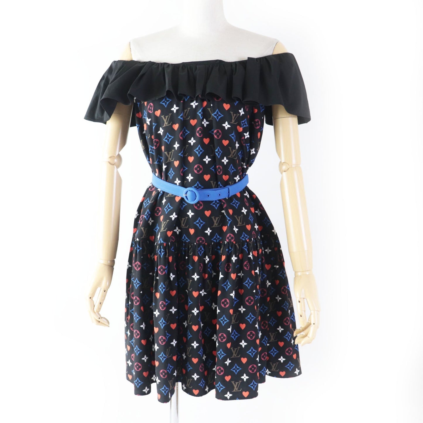 Louis Vuitton dress FK‚cR51 part 90 part Nylon Cotton Black Apparel