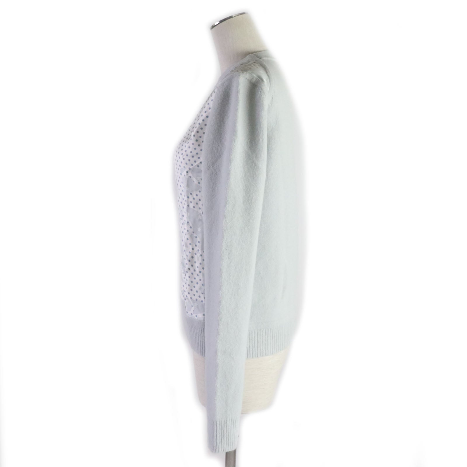 Knit Printed Part: Silk Knitted Part: Wool, Nylon Blue Travel Bag