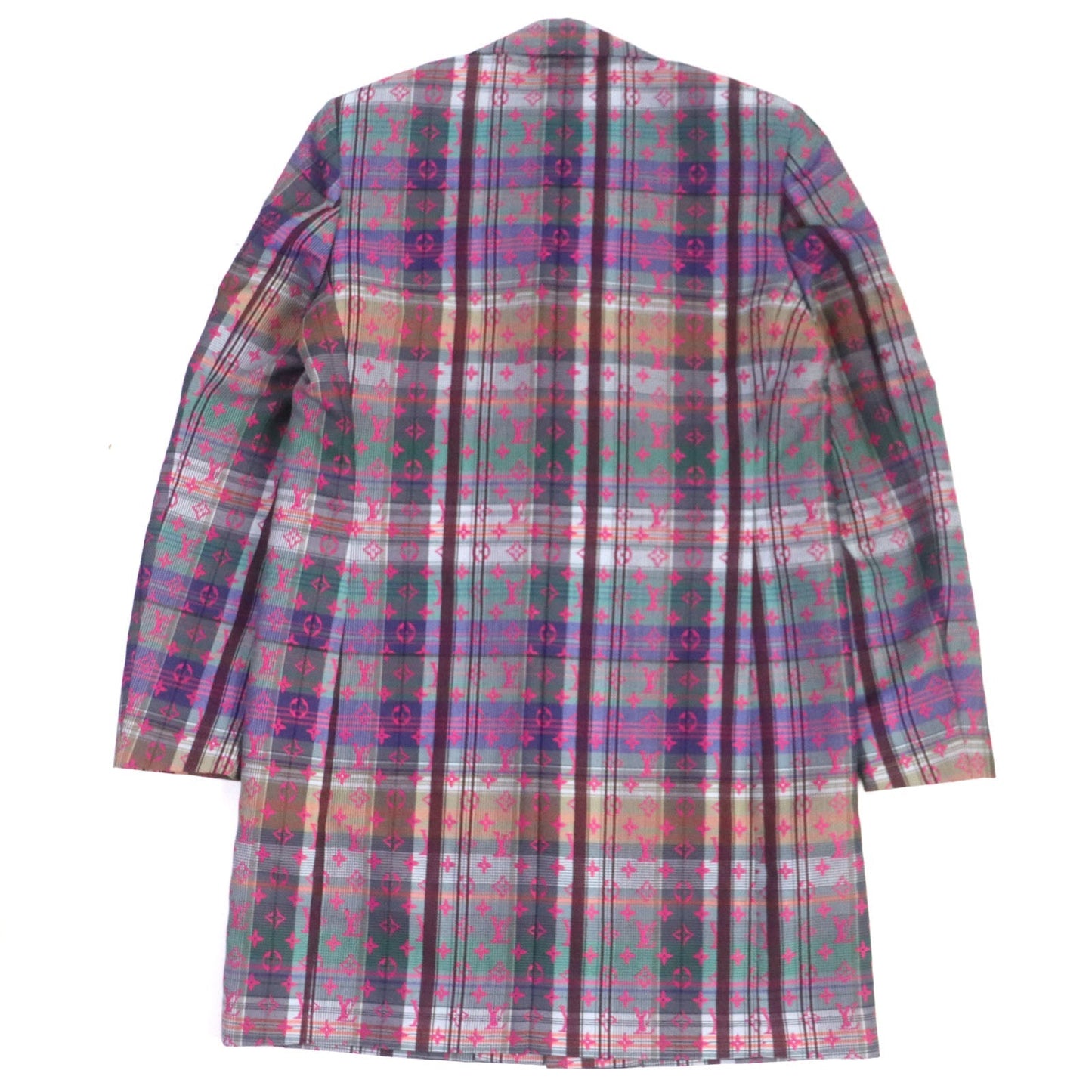 Louis Vuitton Chester coat 19 multi 48 Wool Cotton Pink Apparel