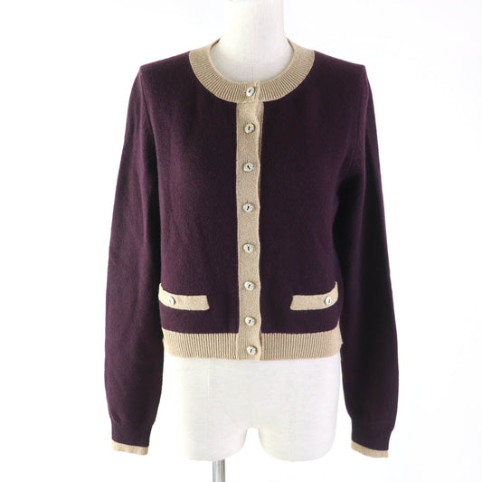 Chanel Cashmere Polyester Cardigan 38 Women Bag