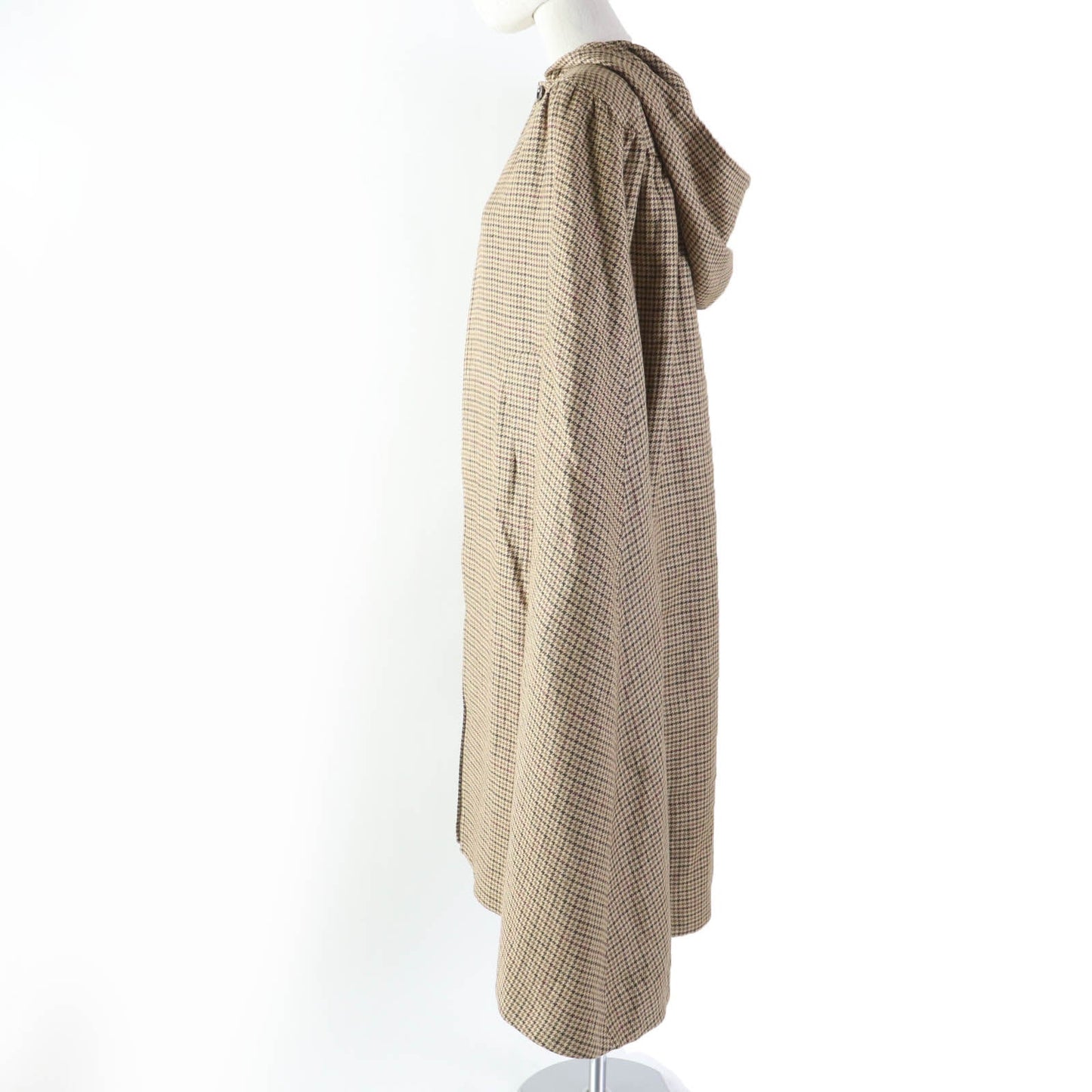 Poncho Main: Linen, Lining: Cupra, Lining: Rayon Brown Travel Bag