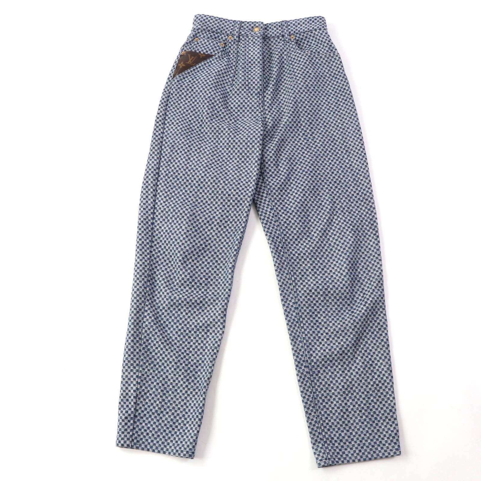 Louis Vuitton Part 77 polyester Part 23 Leather Denim Cotton Navy Apparel