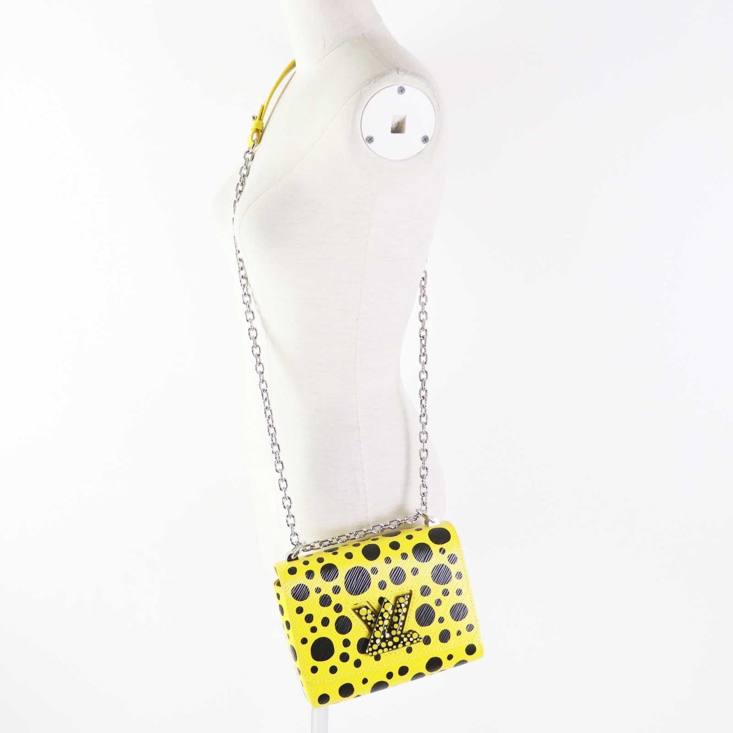 Louis Vuitton M21695 Epi Yellow Epi Twist Black Shoulder Bag