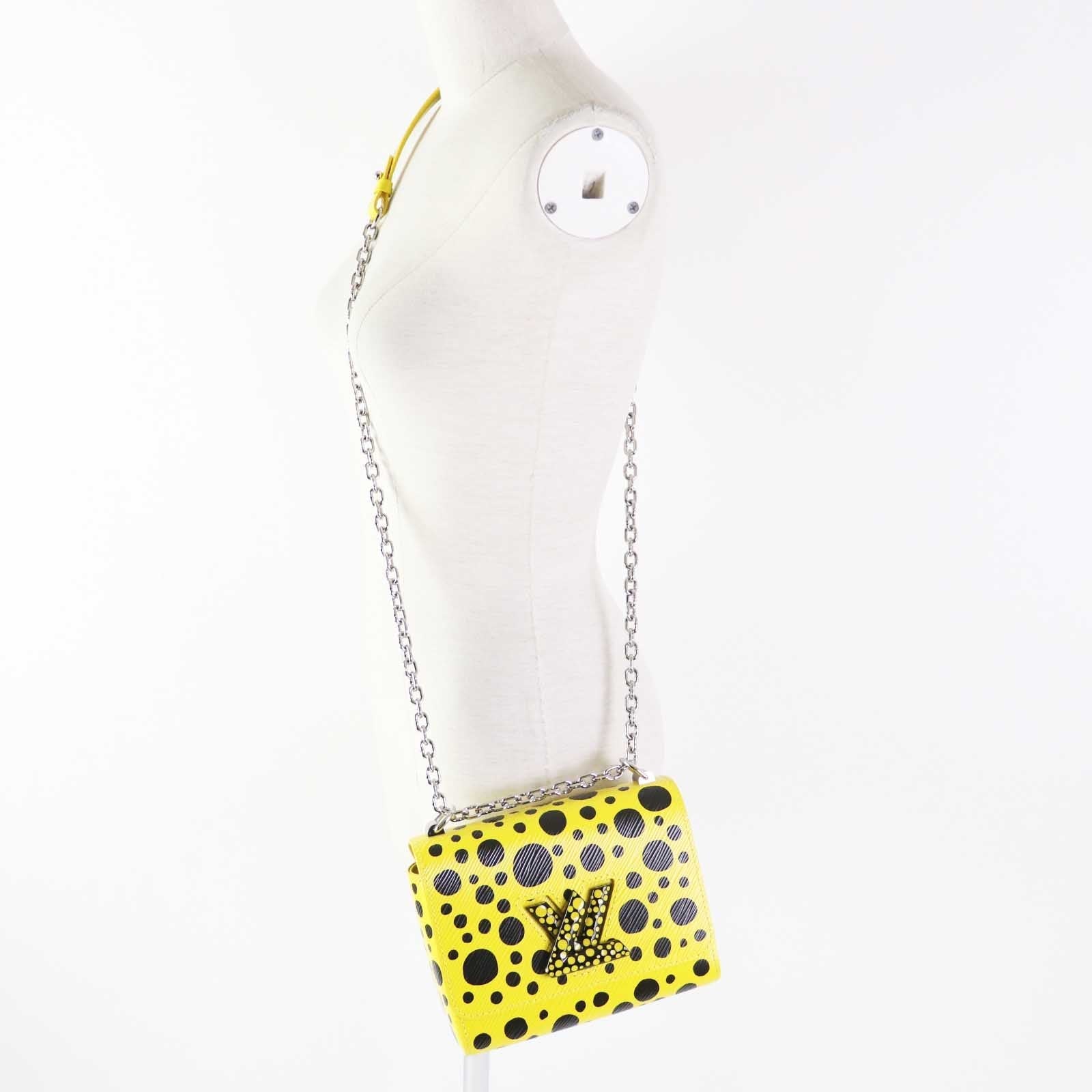 Louis Vuitton M21695 Epi Yellow Epi Twist Black Shoulder Bag