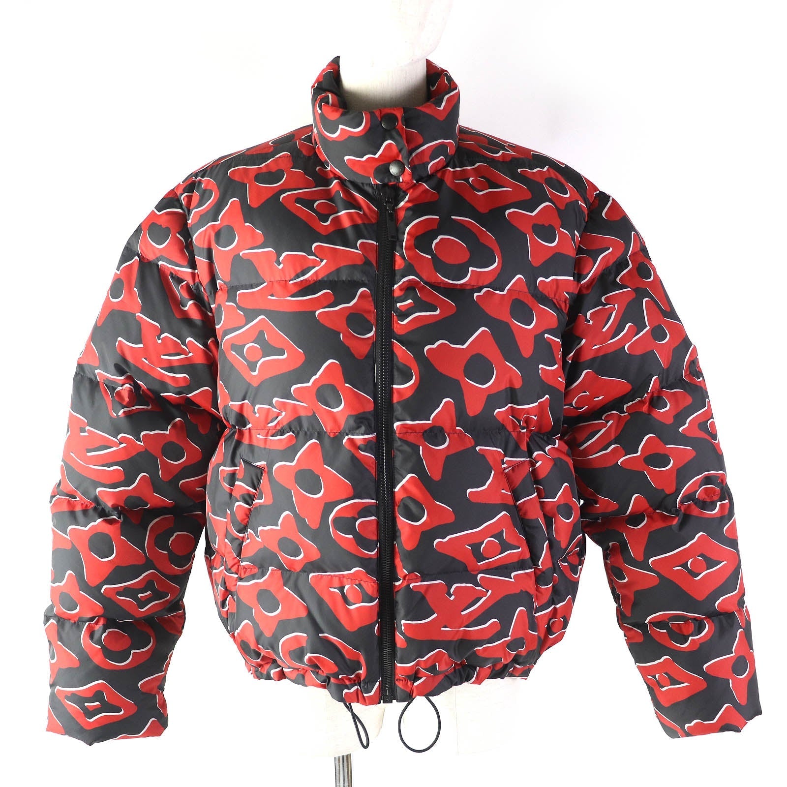 Louis Vuitton Down jacket 1A8B3X Filling down Black Red Apparel