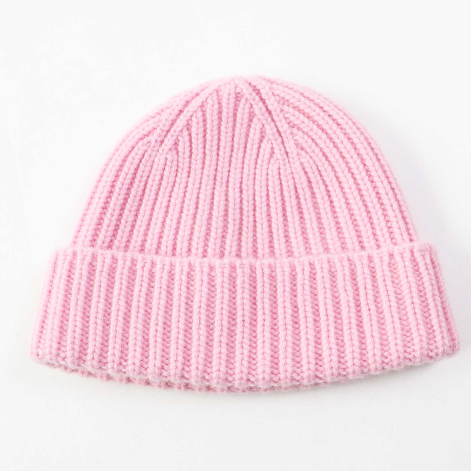 Gucci Knit Part Lamb M 57 Leather Wool Pink Hat