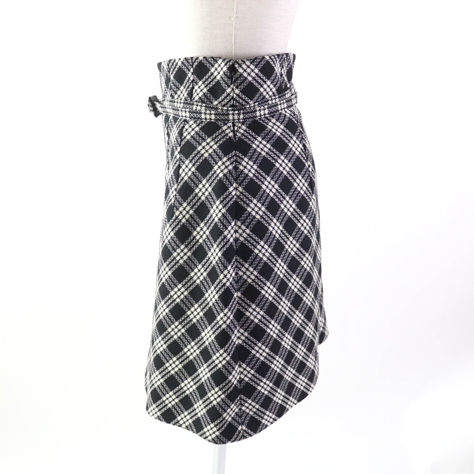 Dior Christian Skirt Outer: % Wool, Lining: % Black White Travel Bag