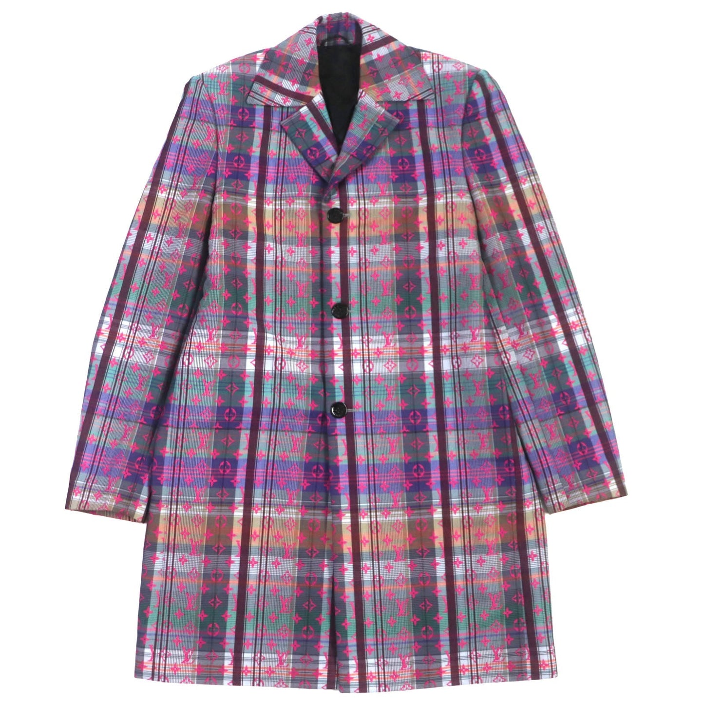 Louis Vuitton Chester coat 35 Polyester 27 Wool Cotton Pink Apparel