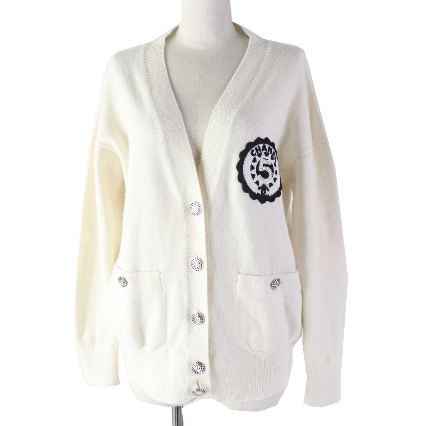 Chanel cardigan part 99 cashmere part 1 White Handbag