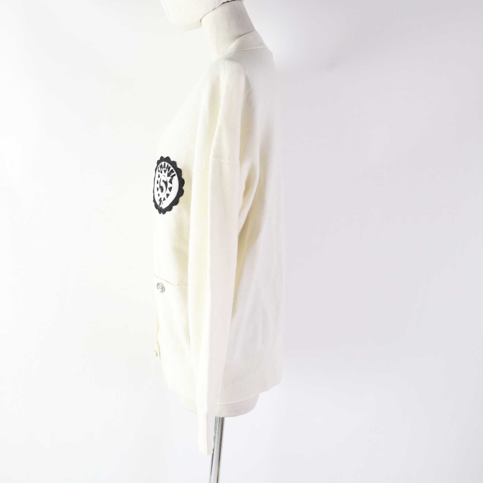 Chanel cardigan part 99 cashmere part 1 White Handbag