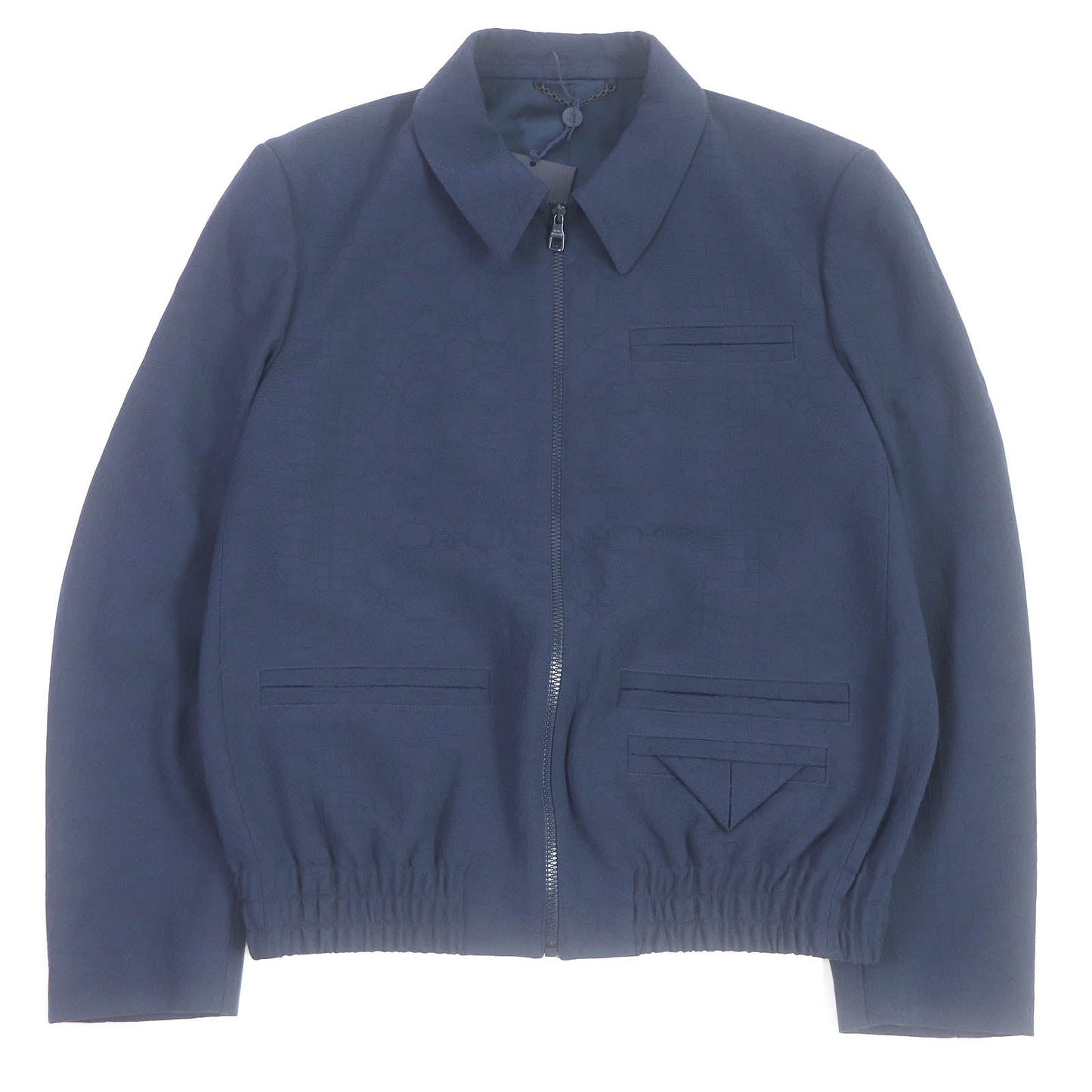 Louis Vuitton Blouson Wool Cotton Navy Handbag