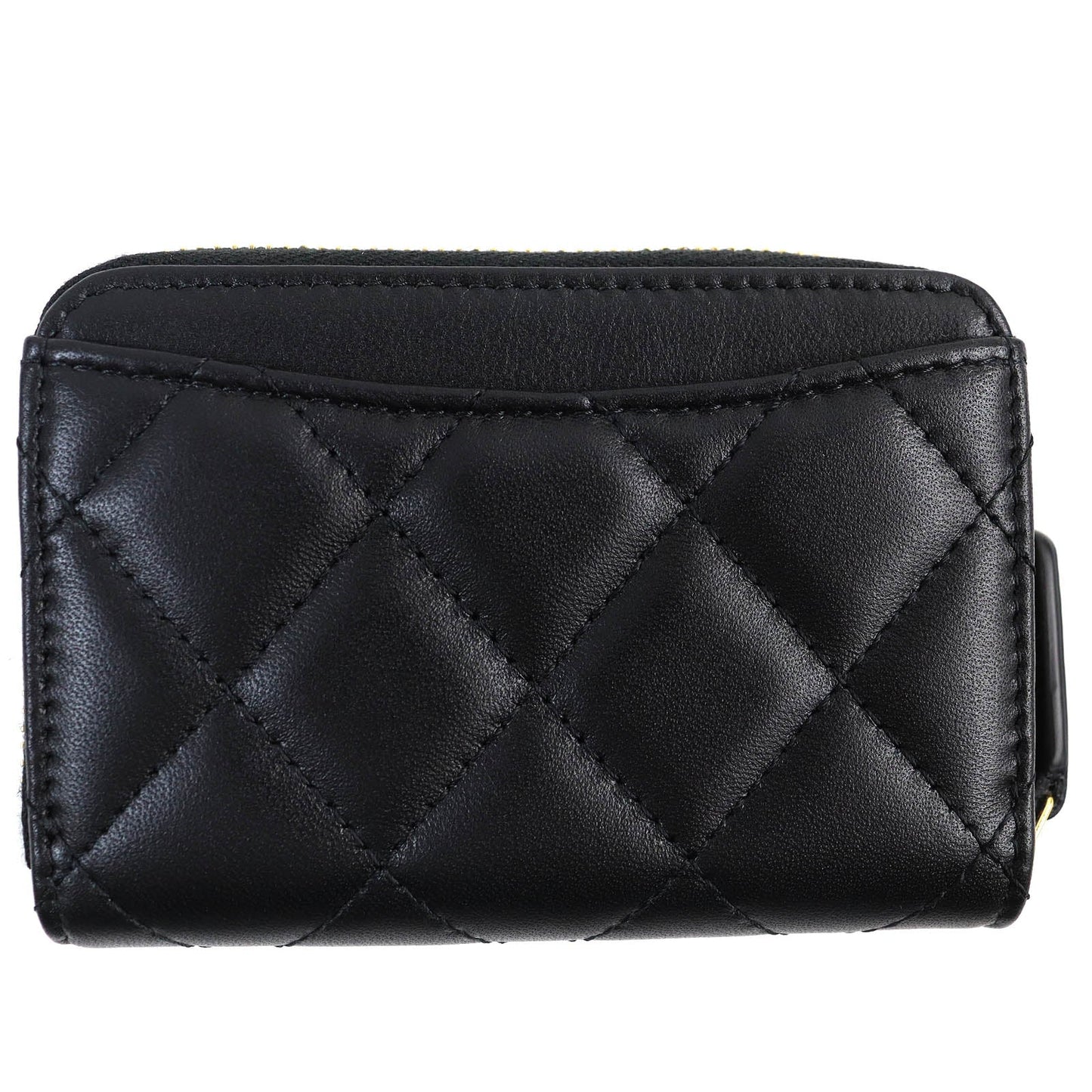 Chanel Classic Leather Zip Coin Purse Bag