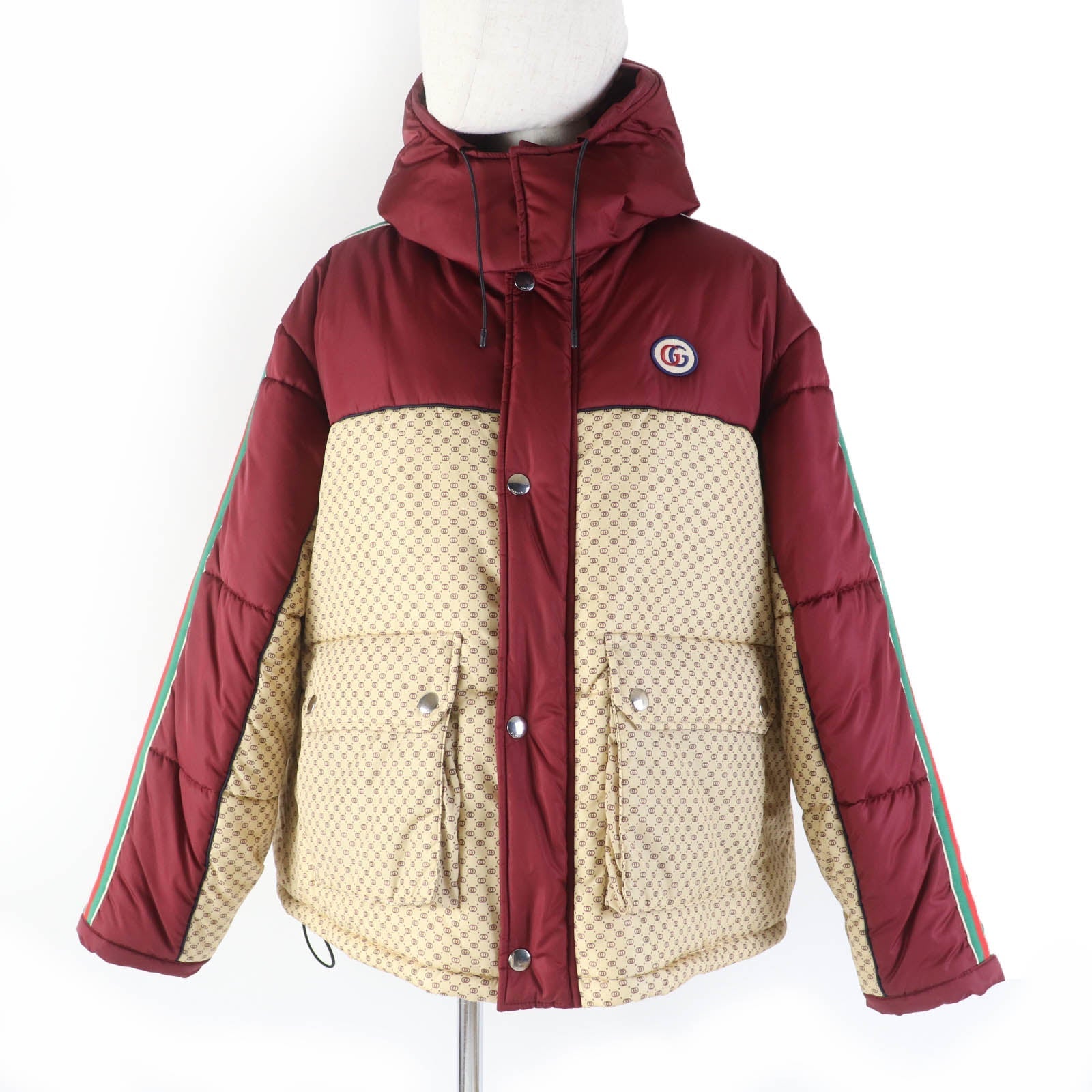 Gucci Jacket Filling 100 polyester Part Nylon Beige Apparel