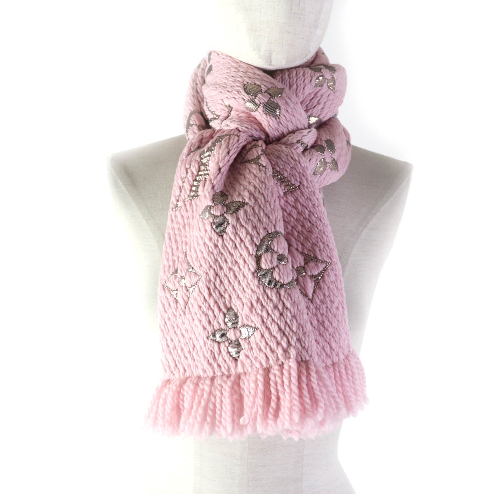 Louis Vuitton Scarf M70466 go Mania Shine Wool Logo 2