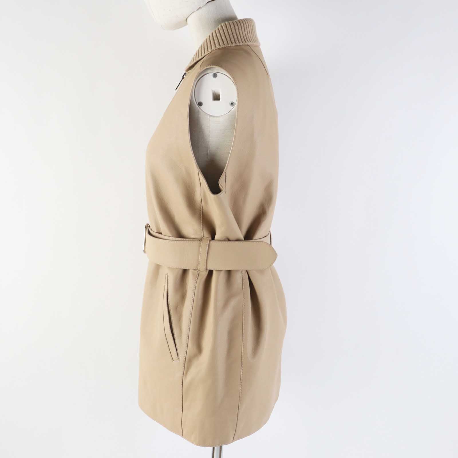 Vest Main: Goatskin Part: Cashmere , Cotton Beige Travel Bag