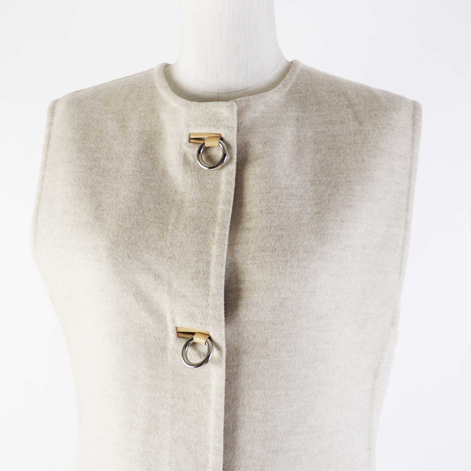 Vest Main: Cashmere, Part: Sheepskin Light Women Leather Beige Travel Bag