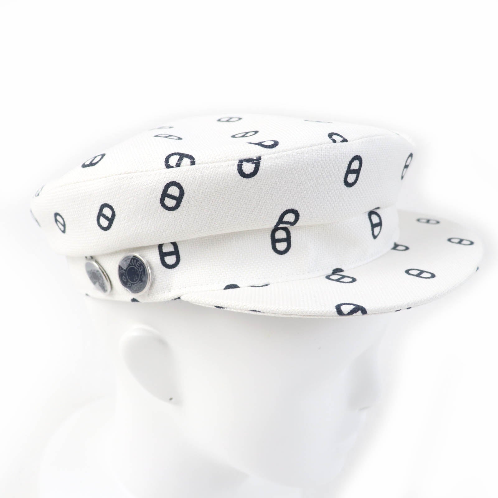 Casquette Main: Cotton, Main: Polyurethane, Lining: Cotton, White Travel Bag