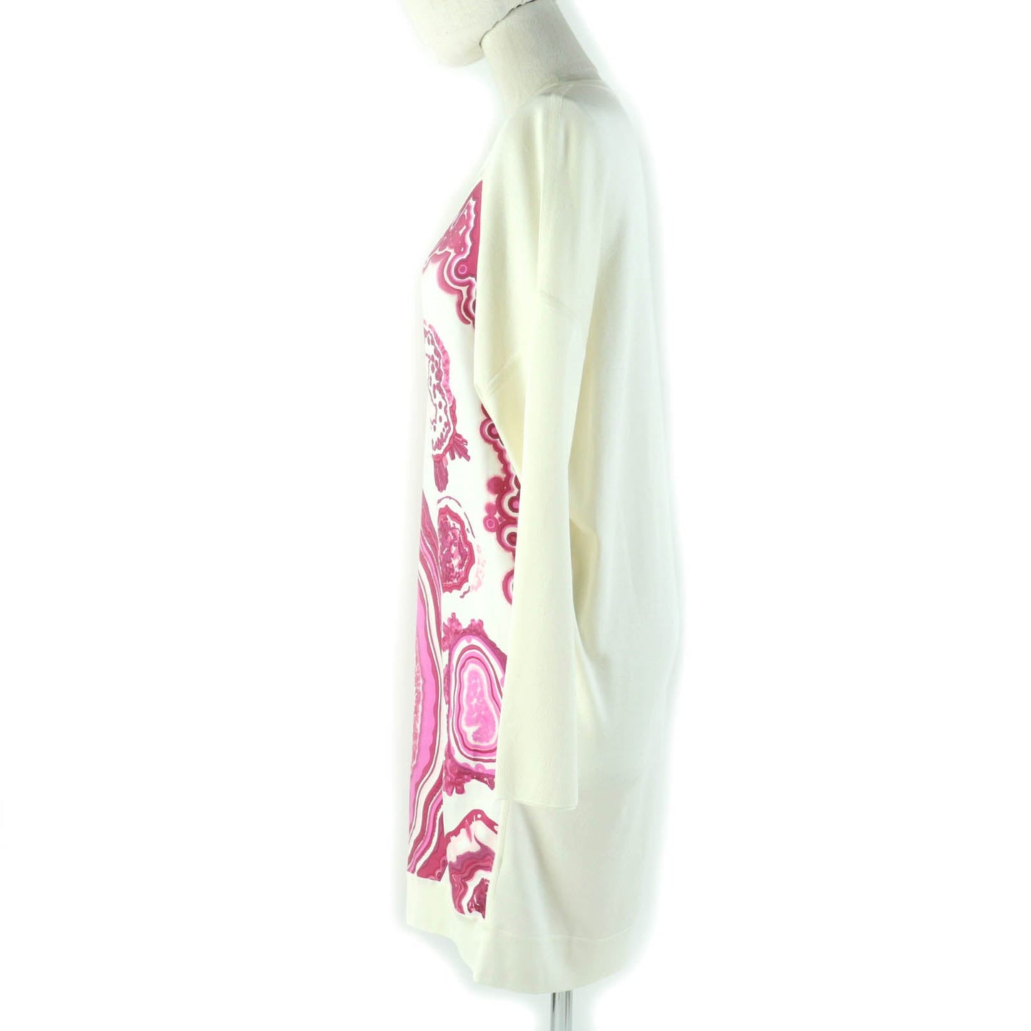 One Piece Printed Part: Silk Knitted Part: Pink Travel Bag