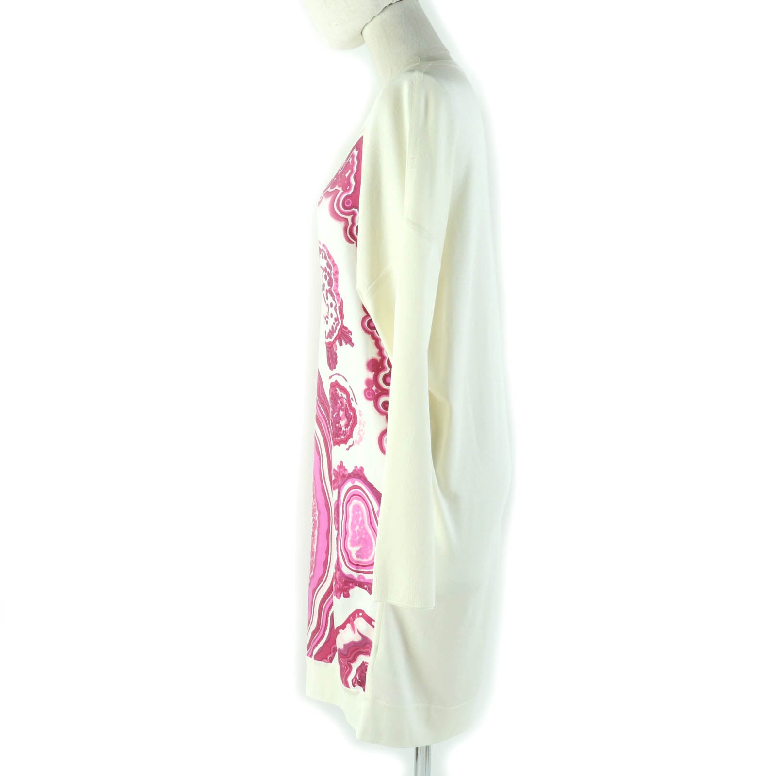 One Piece Printed Part: Silk Knitted Part: Pink Travel Bag
