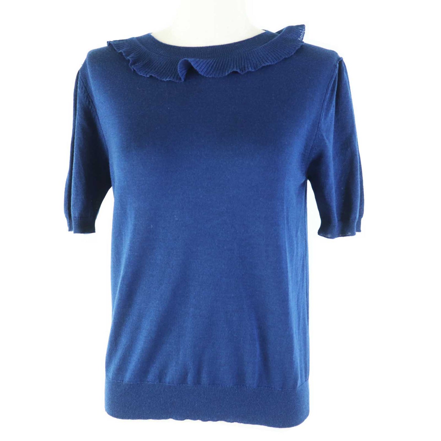 Short Sleeve Knit Outer: % Wool, Outer: Blue Travel Bag
