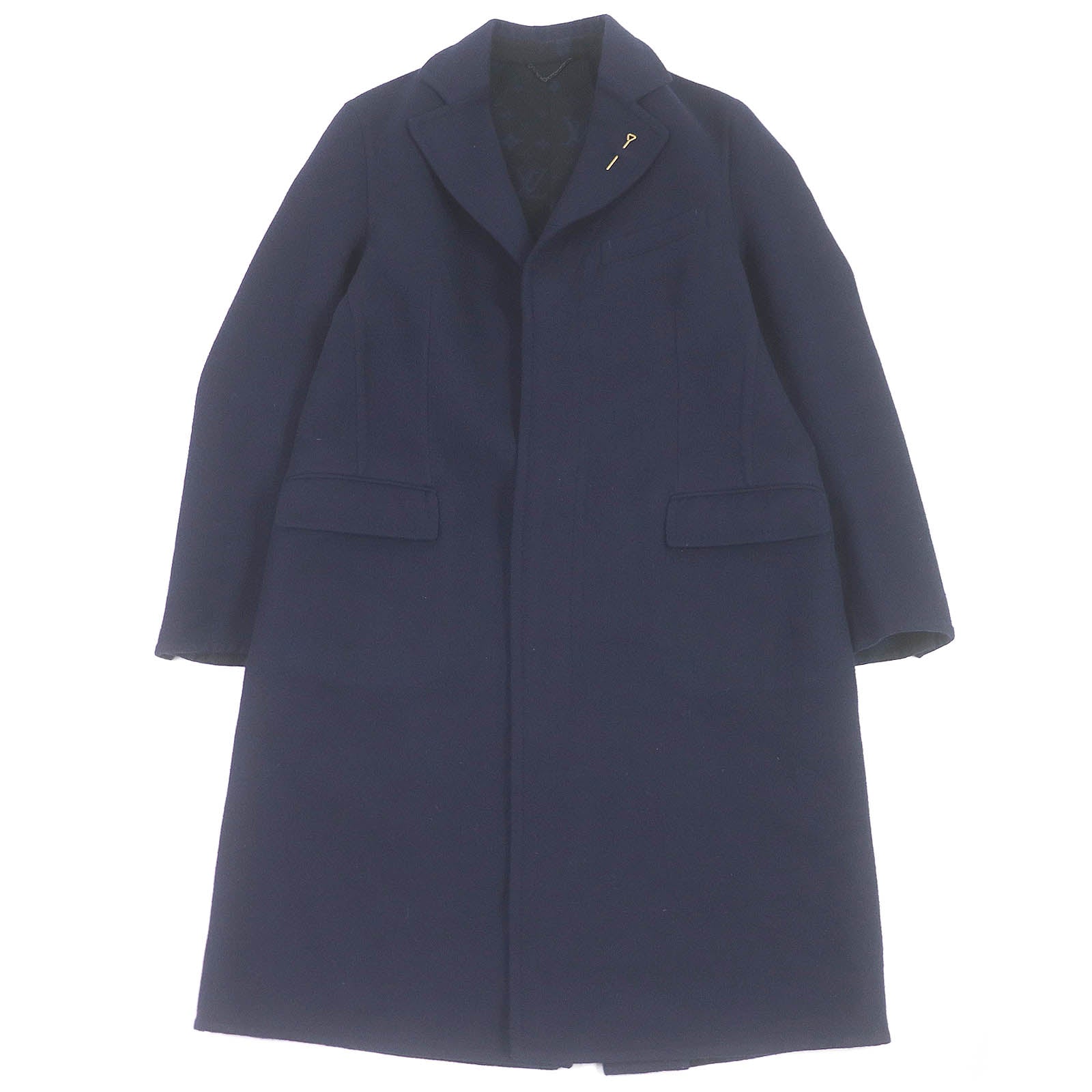 Louis Vuitton Chester coat HJC55E Wool Cotton Navy Apparel 2