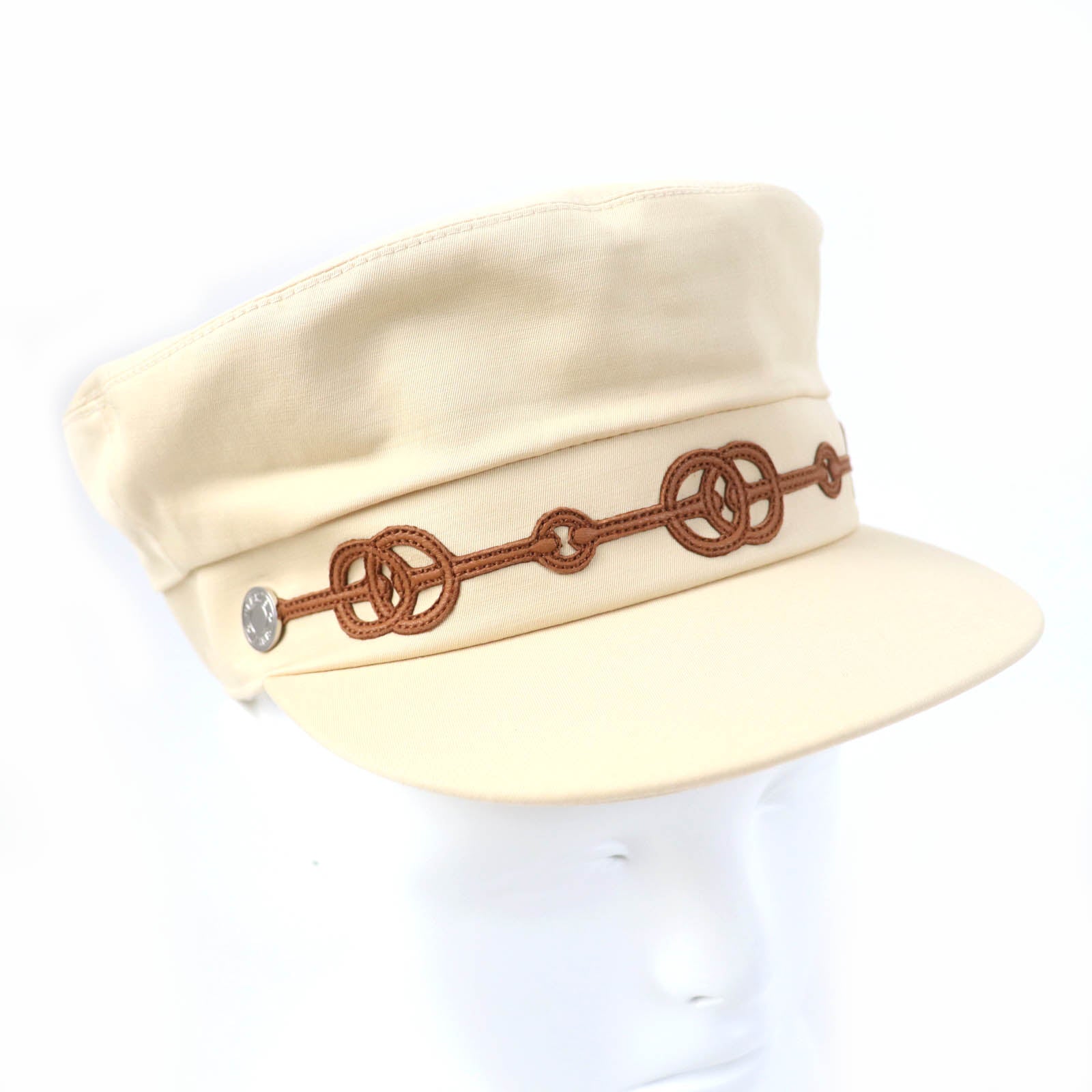 Casquette Main: Cotton, Main: Polyurethane, Part: Sheep Leather Beige Travel Bag