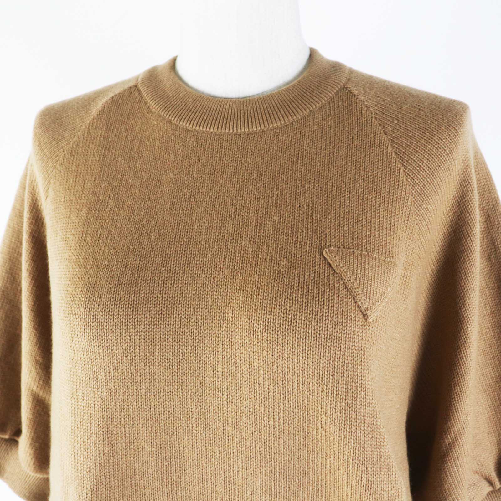 Short Sleeve Knit Main: % Cashmere Women Brown Travel Bag