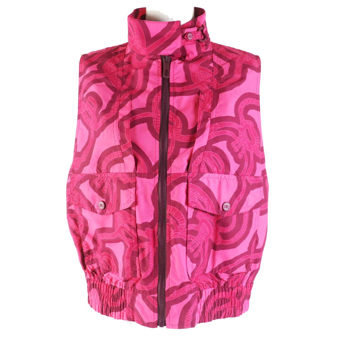 Vest Main: Bordeaux Fantaisie D'Etriers Stirrup Fantasy Nylon Pink Travel Bag