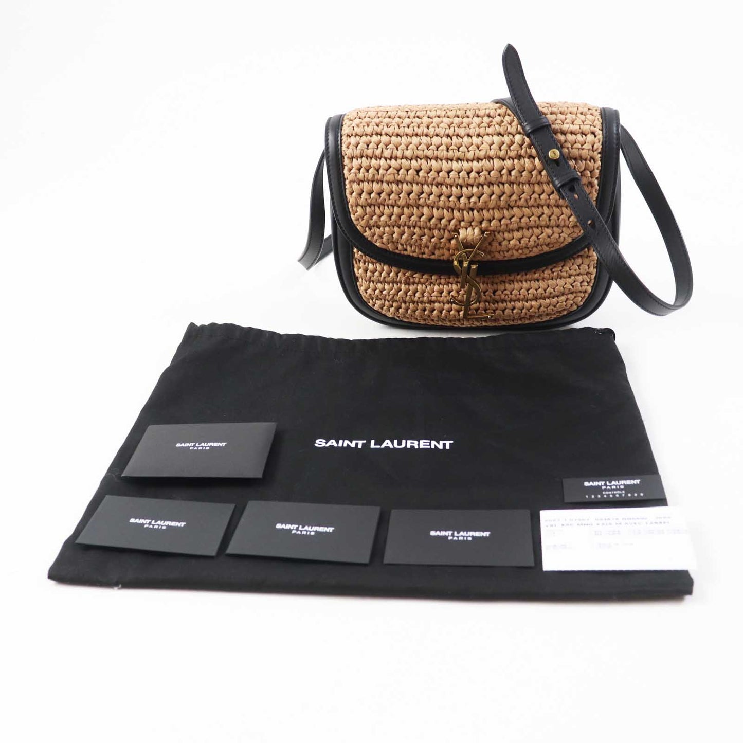 Saint Paris Shoulder Bag Main Main Natural Leather Raffia