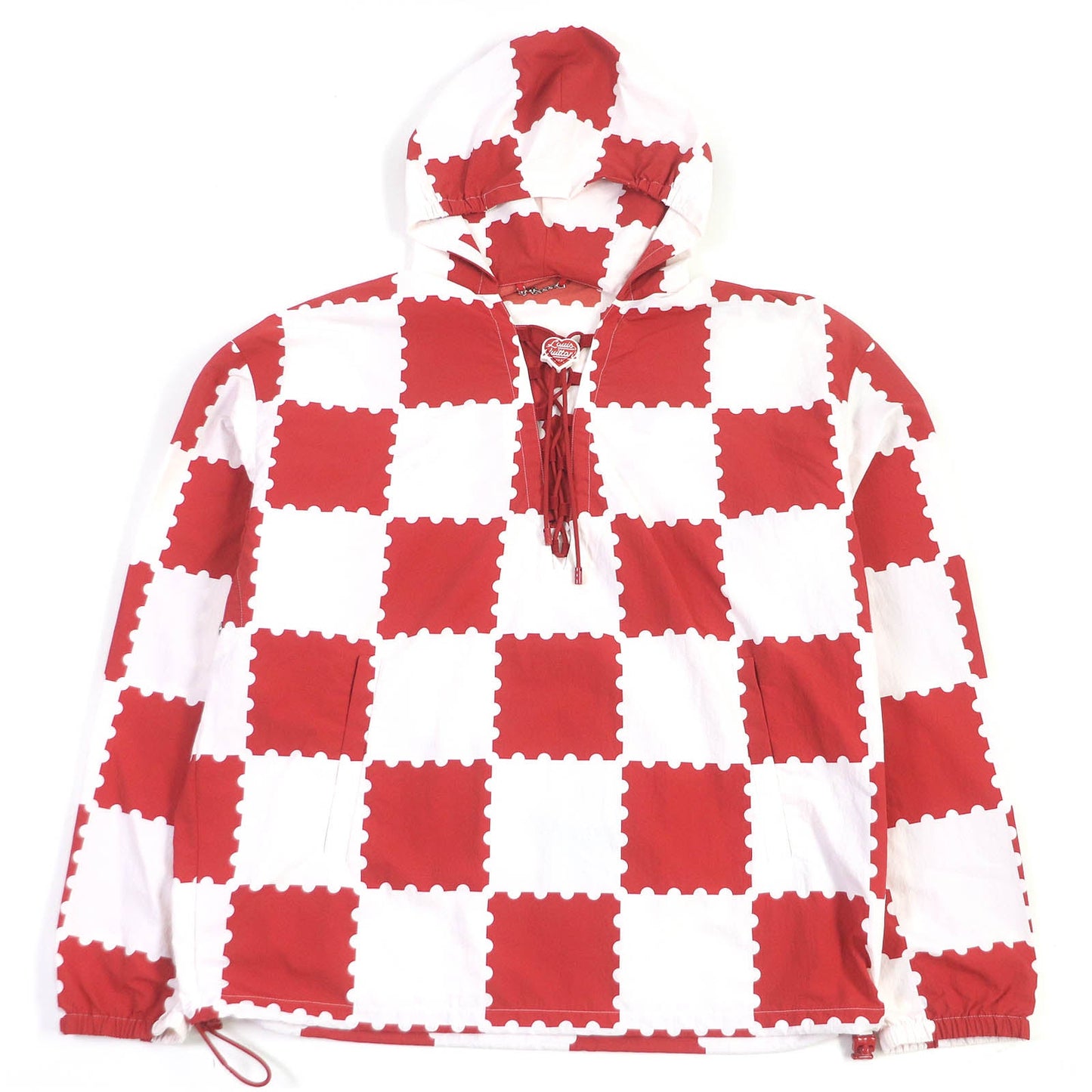 Louis Vuitton Blouson Nylon White Red Handbag