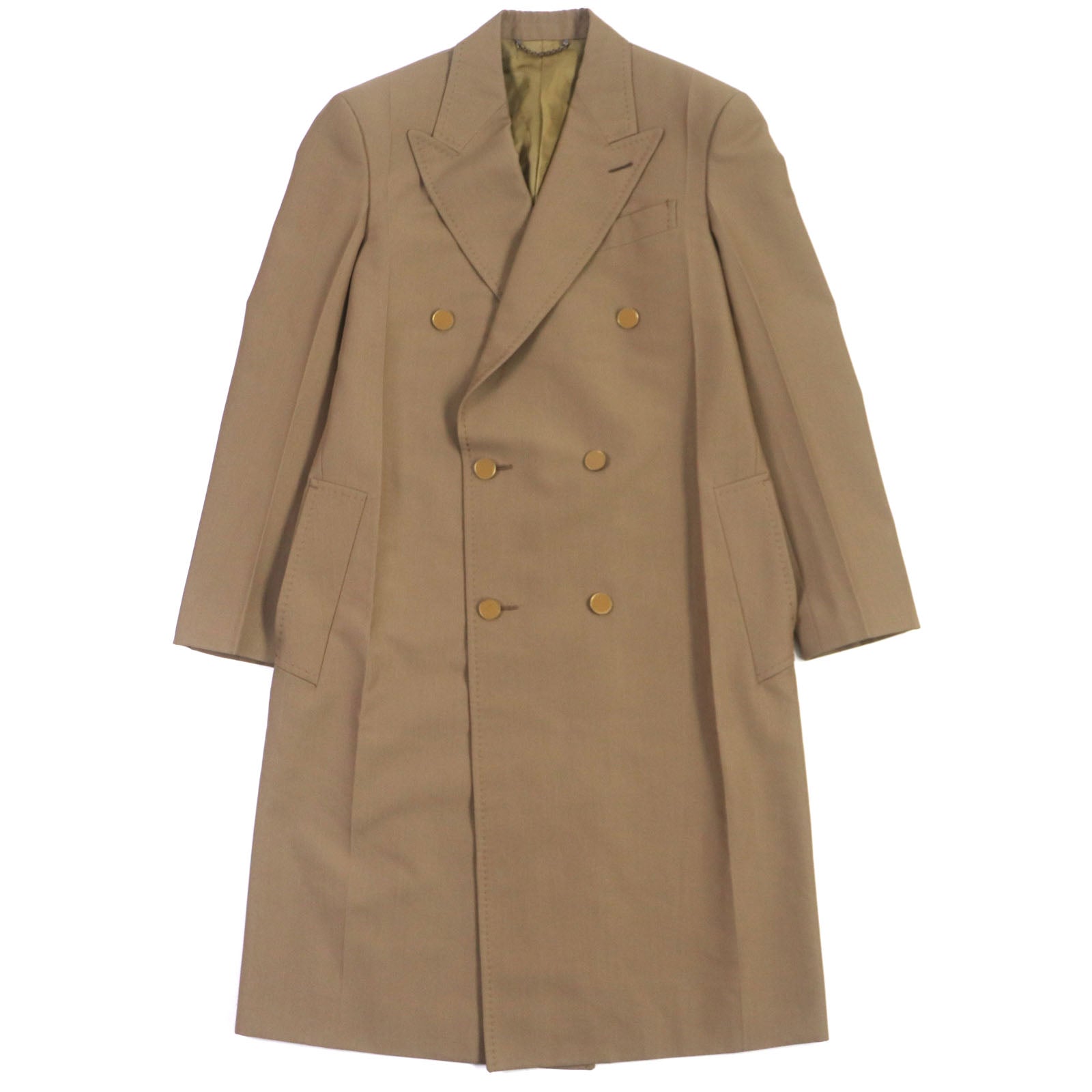Louis Vuitton coat HGC70E Dorothy 44 Wool Cotton Brown Apparel