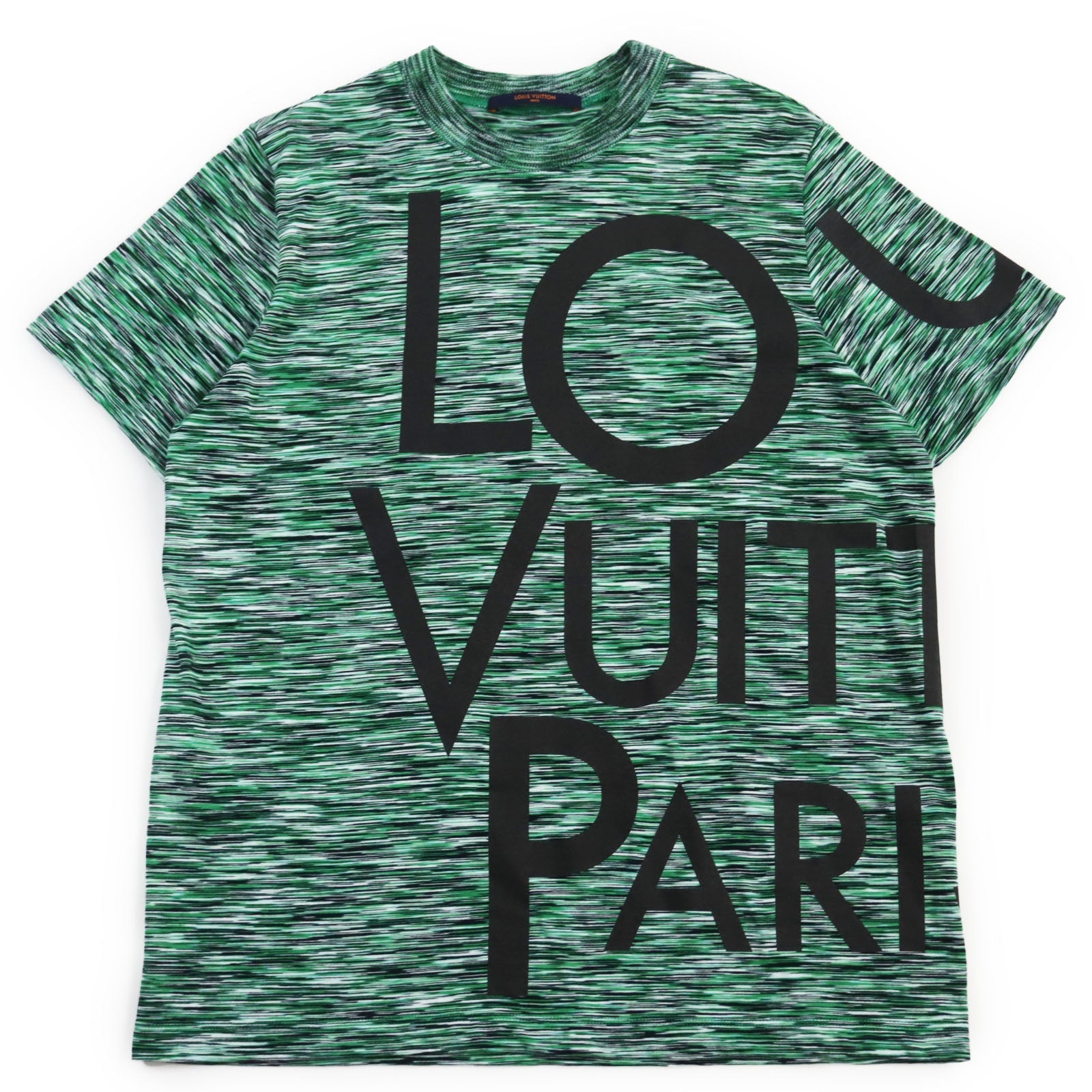 Louis Vuitton Short sleeve T-shirt HGY12W Cotton Green Apparel