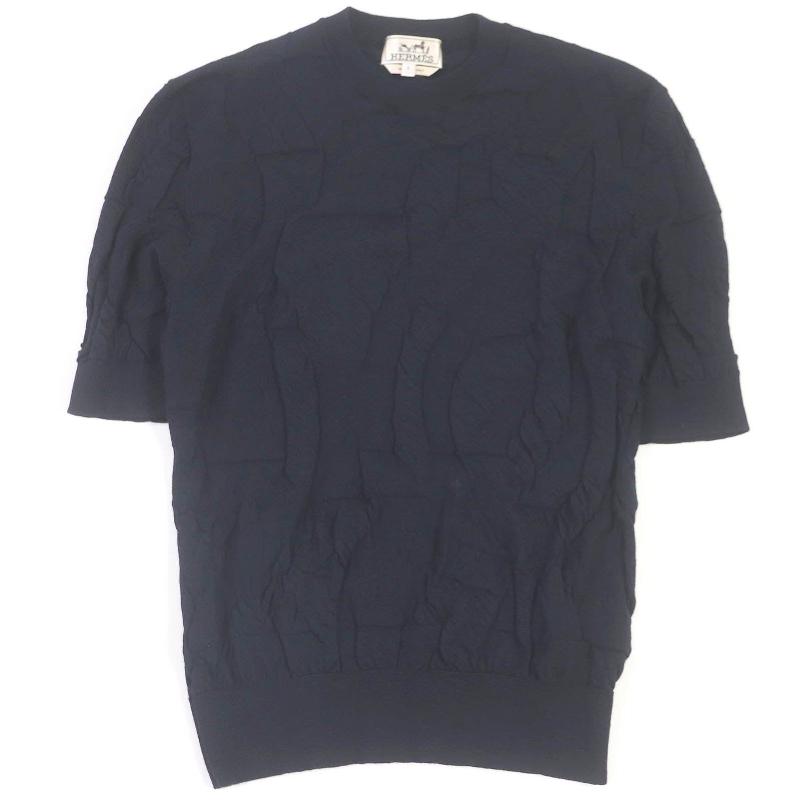Short Sleeve Knit Main: Wool Navy Jeu Travel Bag