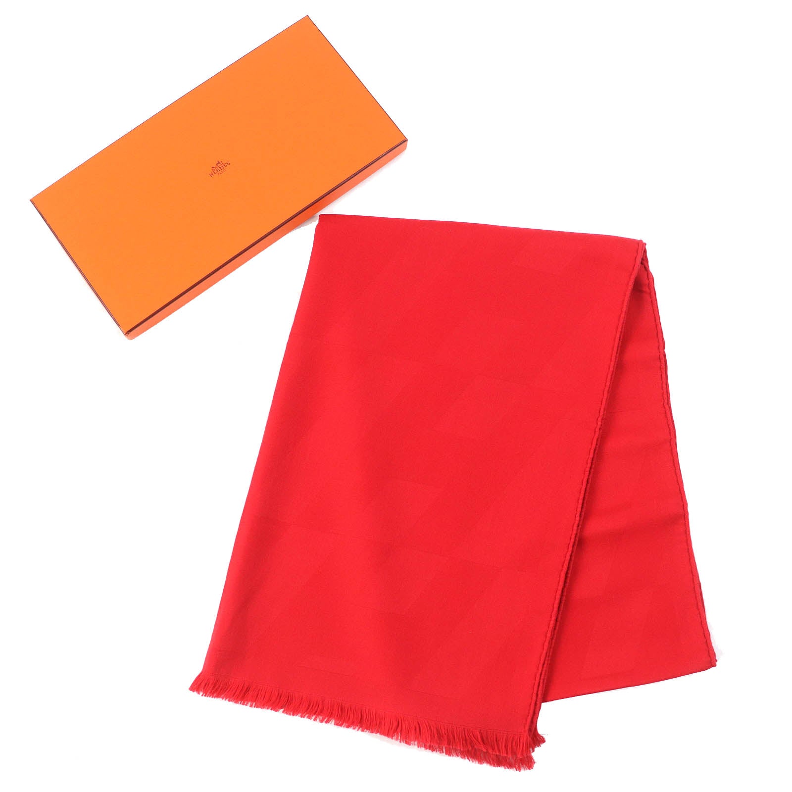 Shawl Main: Cashmere, Main: Silk Etol Bias Red Travel Bag