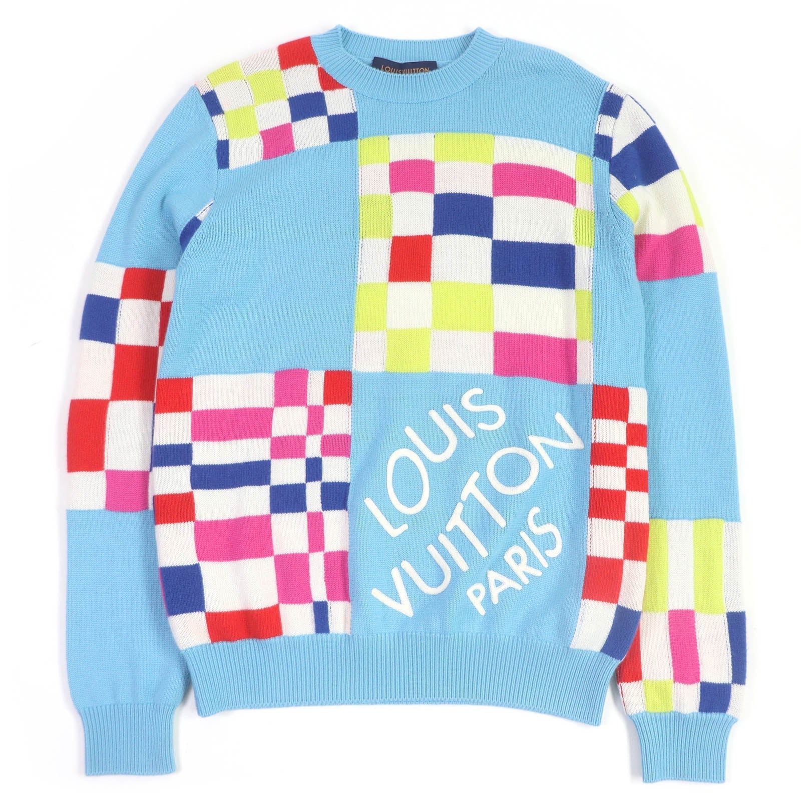 Louis Vuitton knit 1A8P48 Wool Blue Apparel