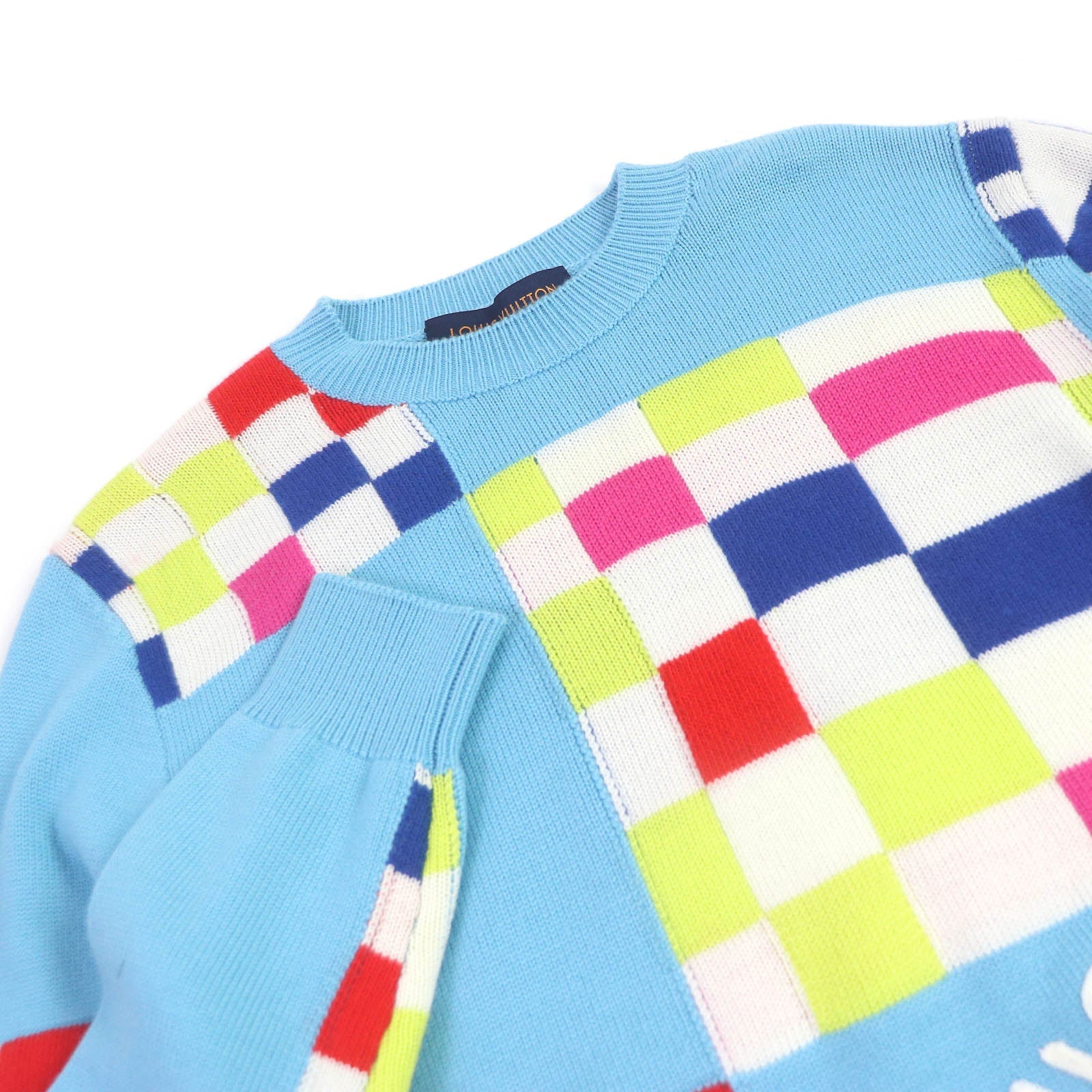Louis Vuitton knit 1A8P48 Wool Blue Apparel
