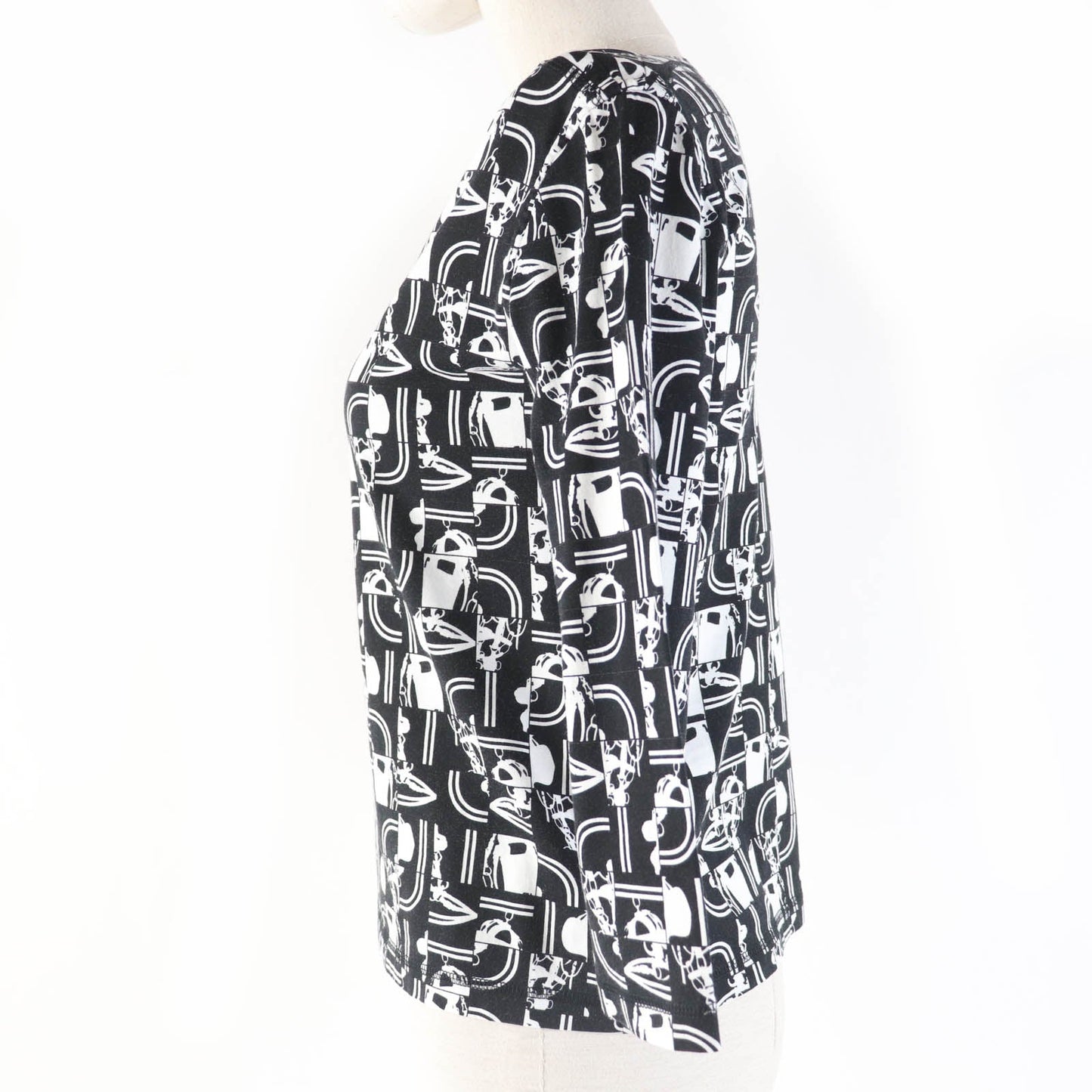Cut Main: Cotton De Gala En Desordre Black White Travel Bag
