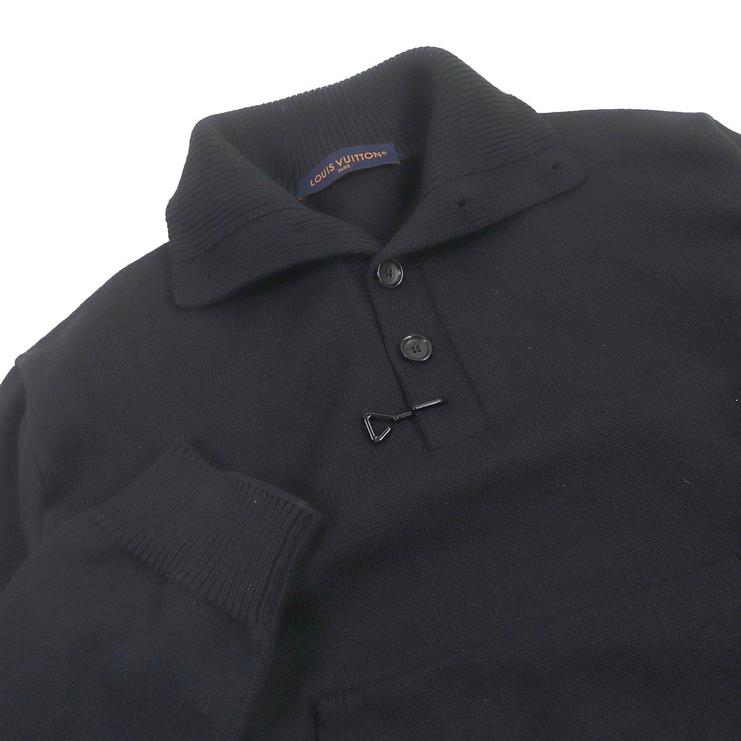 Louis Vuitton sweater 1AAT8M 38 rayon 12 Nylon Wool Black Apparel