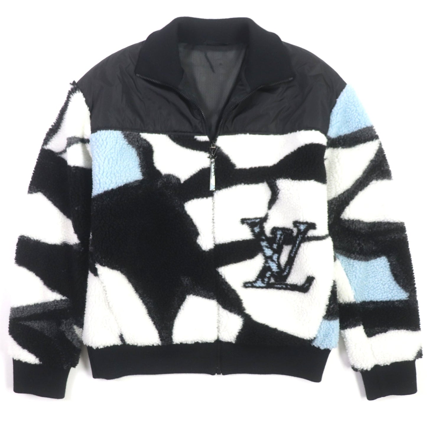 Louis Vuitton jacket HQY18W Part 100 light Nylon Black White Blue Apparel