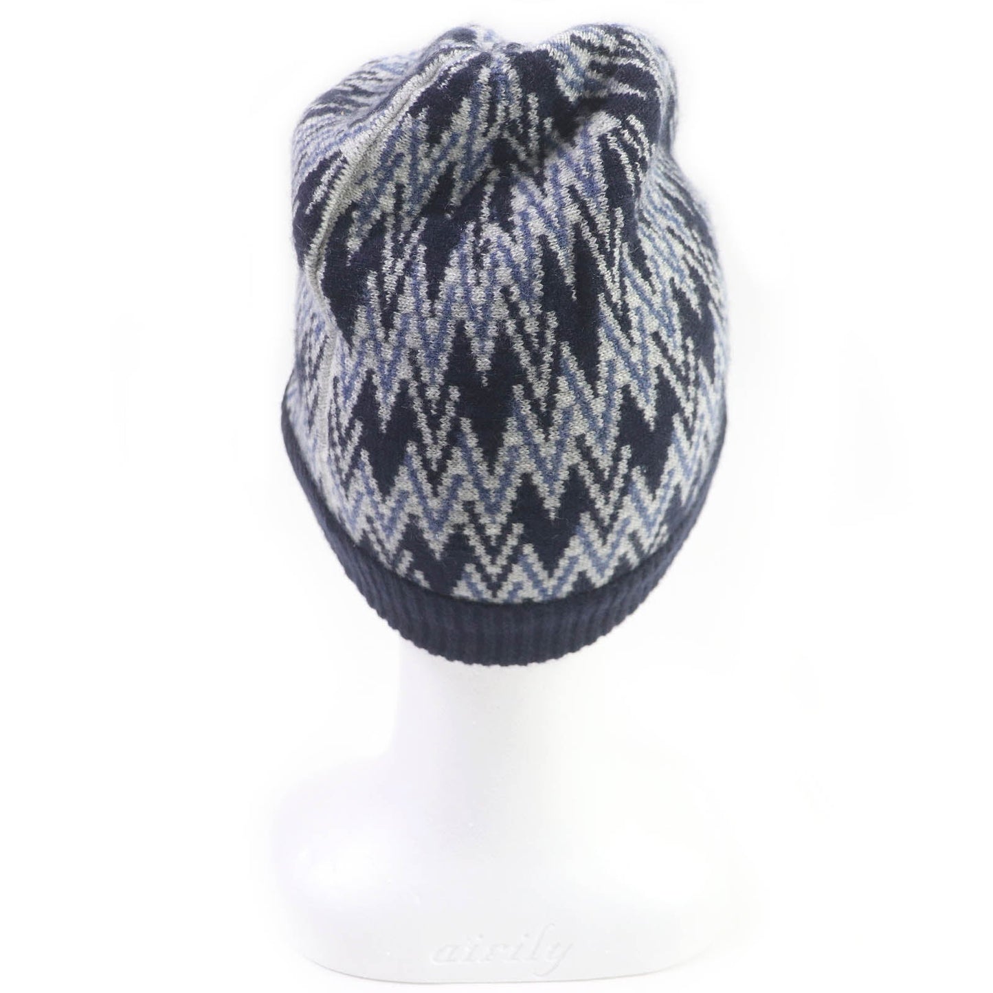 Louis Vuitton Knit M70542 part Leather Navy Hat