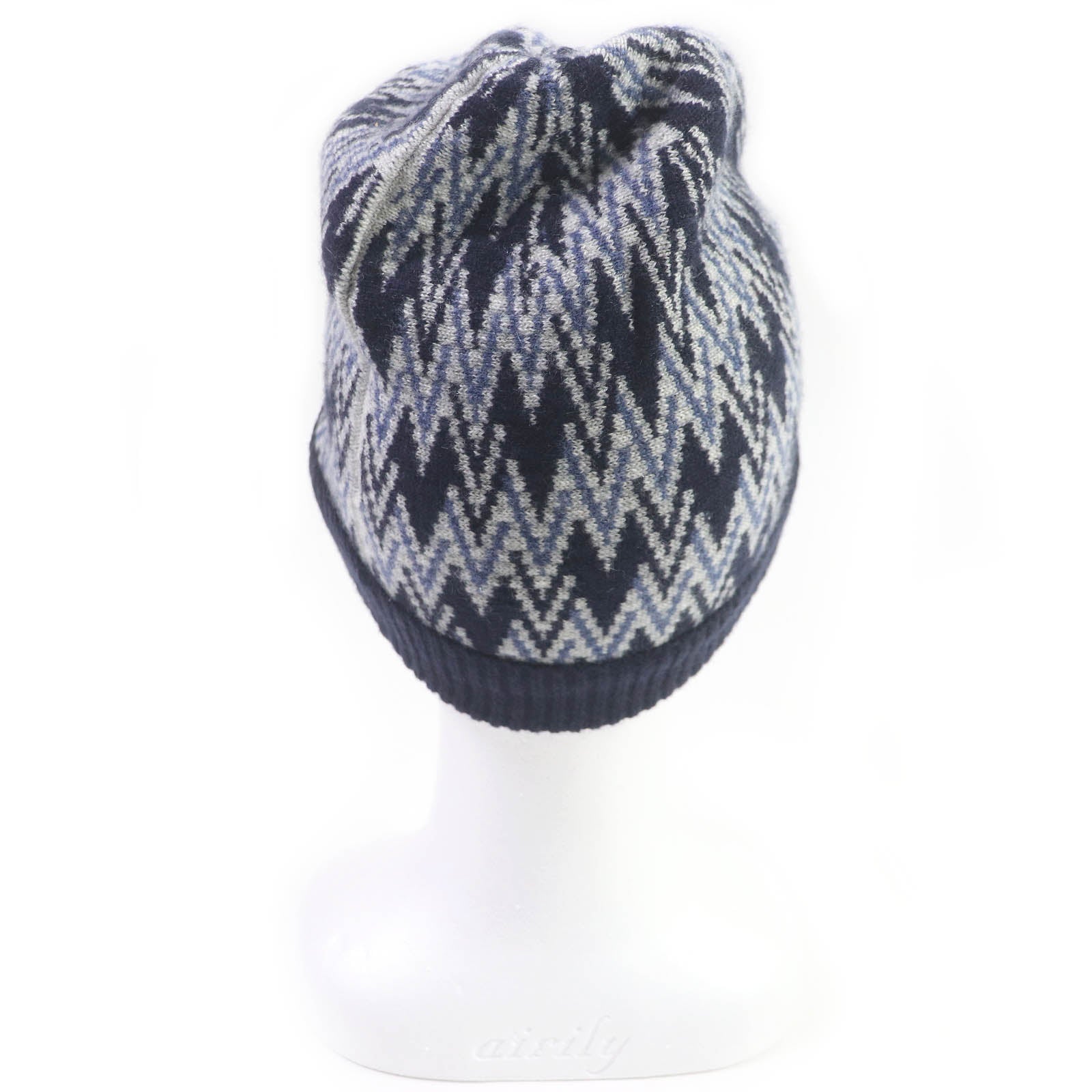 Louis Vuitton Knit M70542 part Leather Navy Hat