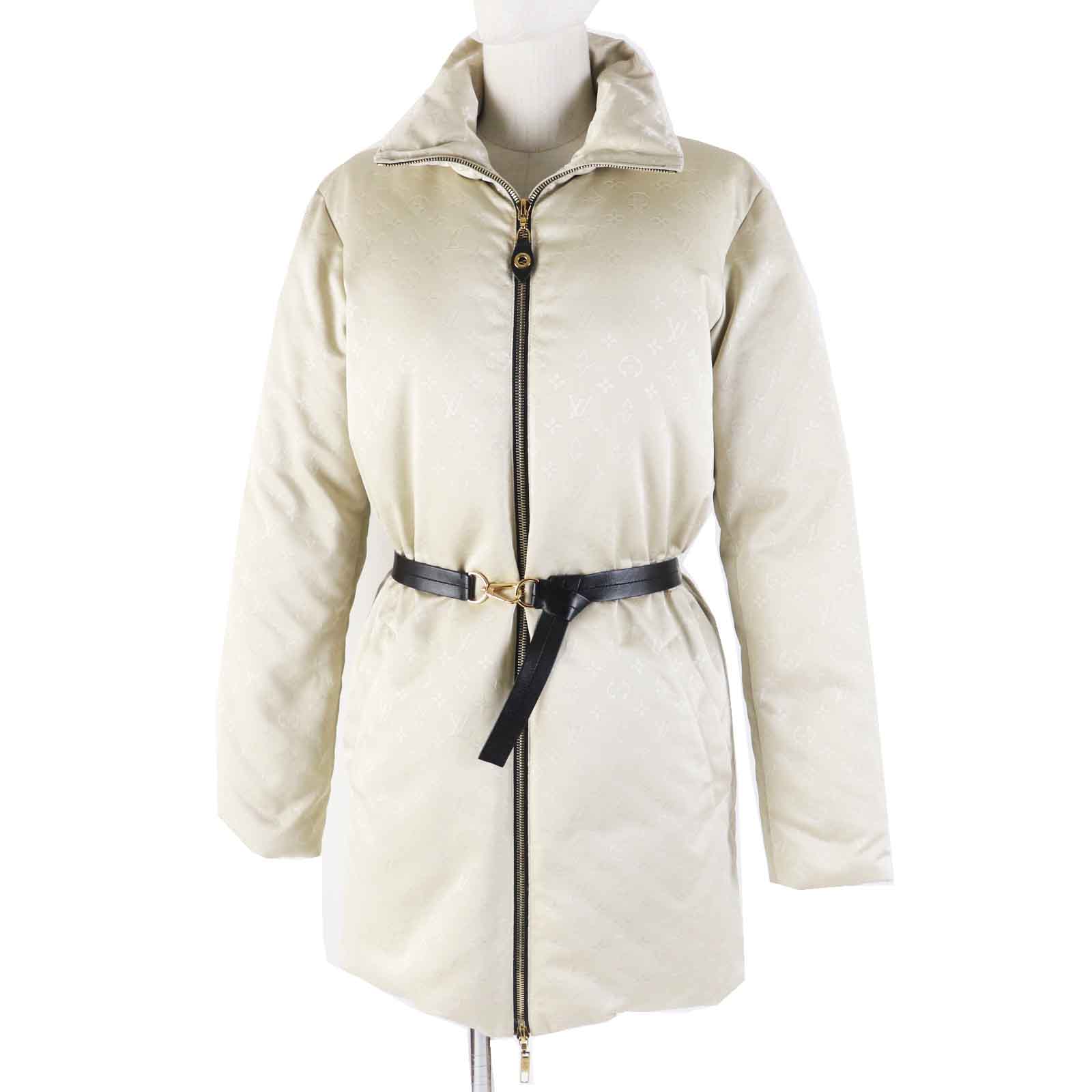 Louis Vuitton down coat Filling 90 down Wool Beige Apparel