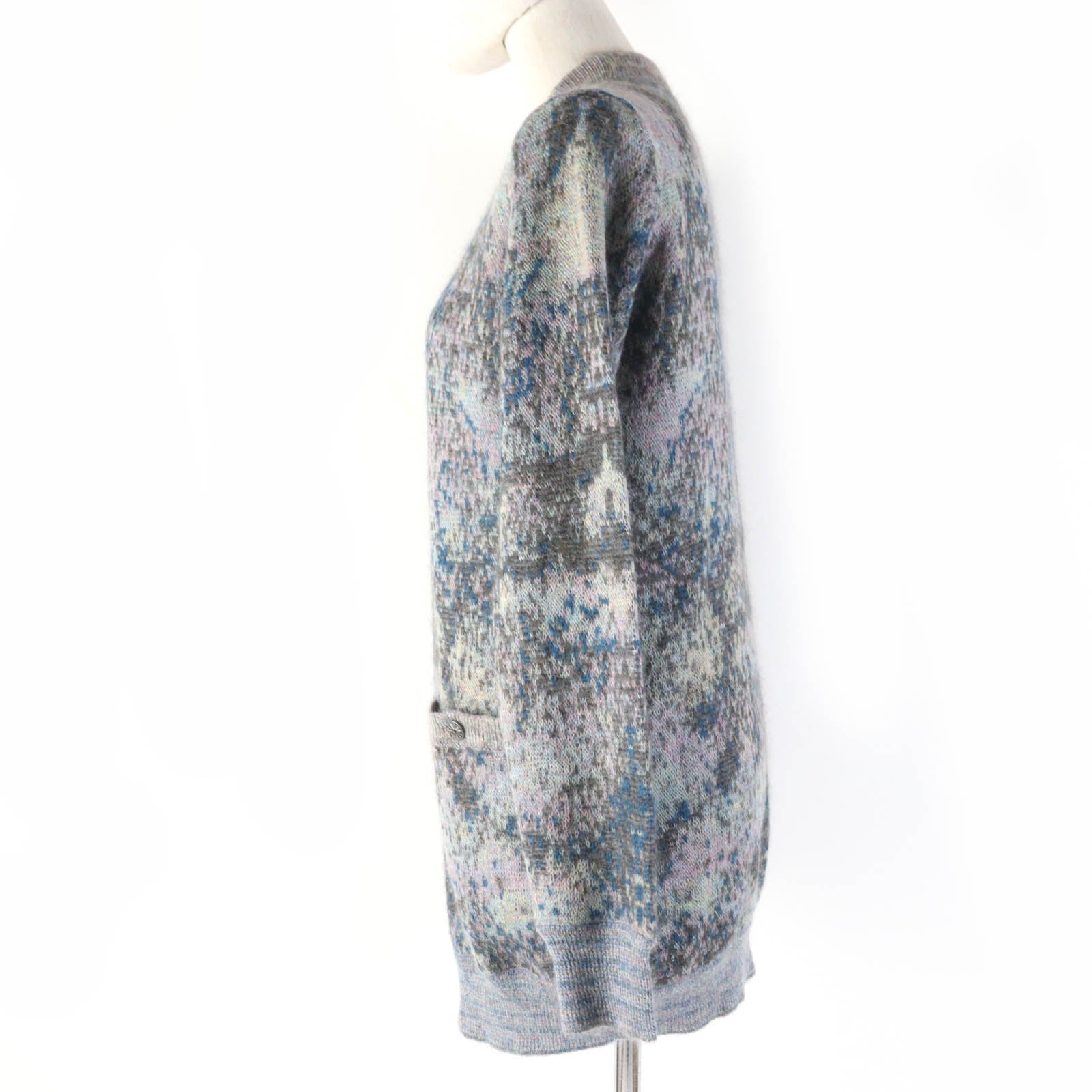 Chanel cardigan 34 Multicolor Gray Handbag