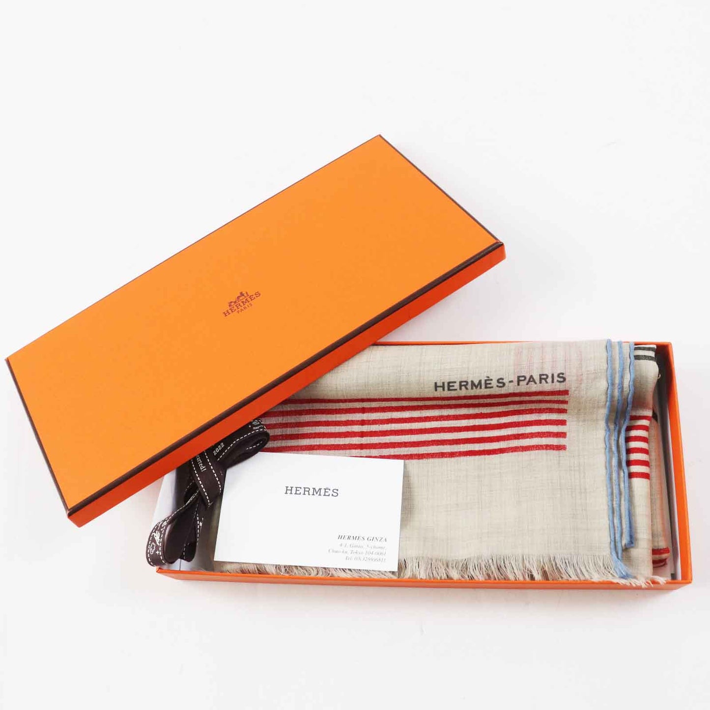 Hermes Stall Main: Cashmere Multi Les Rubans D' Beige Travel Bag