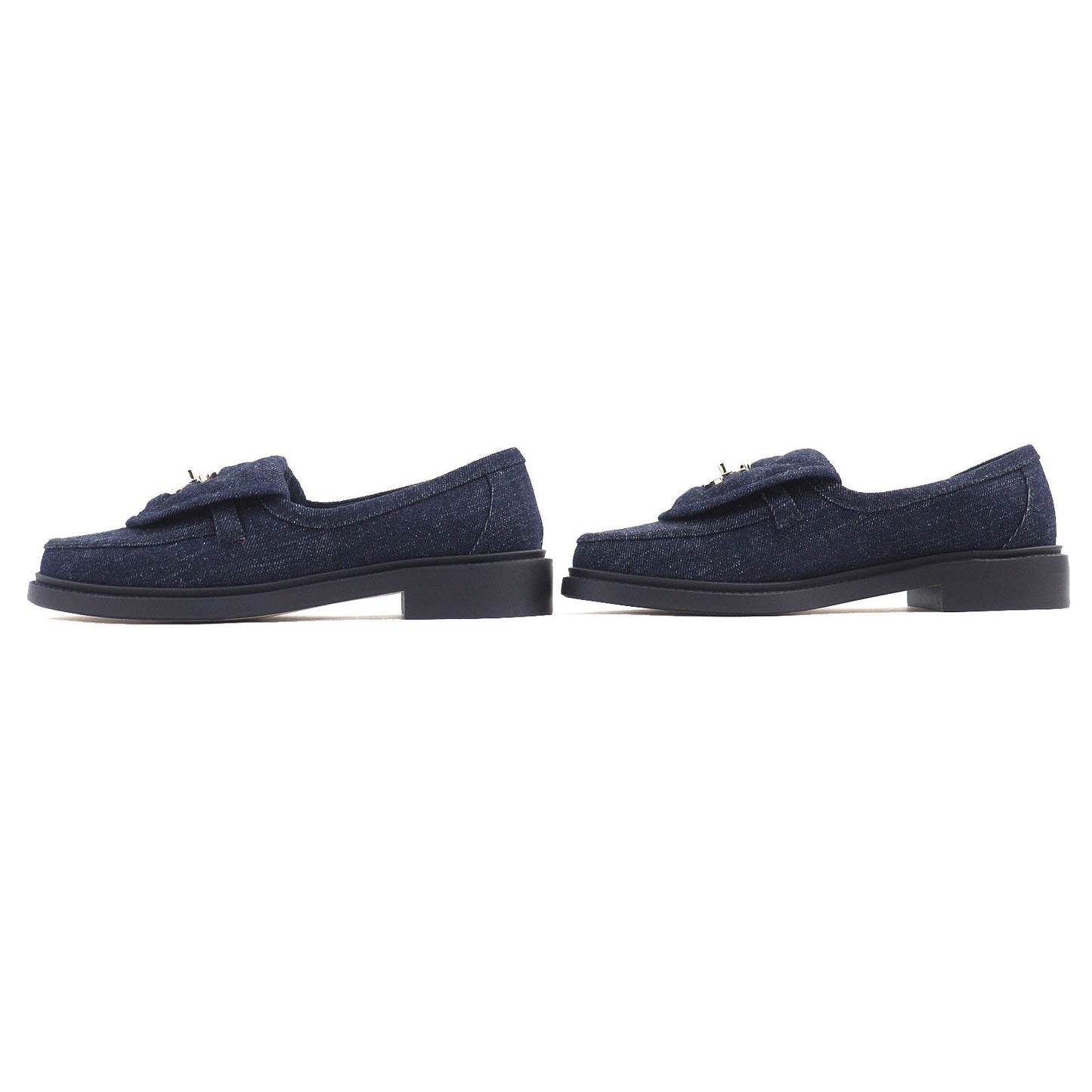 CHANEL loafers G45720 denim Indigo blue 35.5