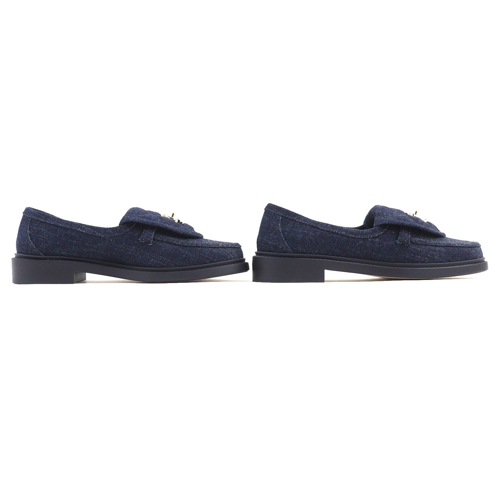 CHANEL loafers G45720 denim Indigo blue 35.5