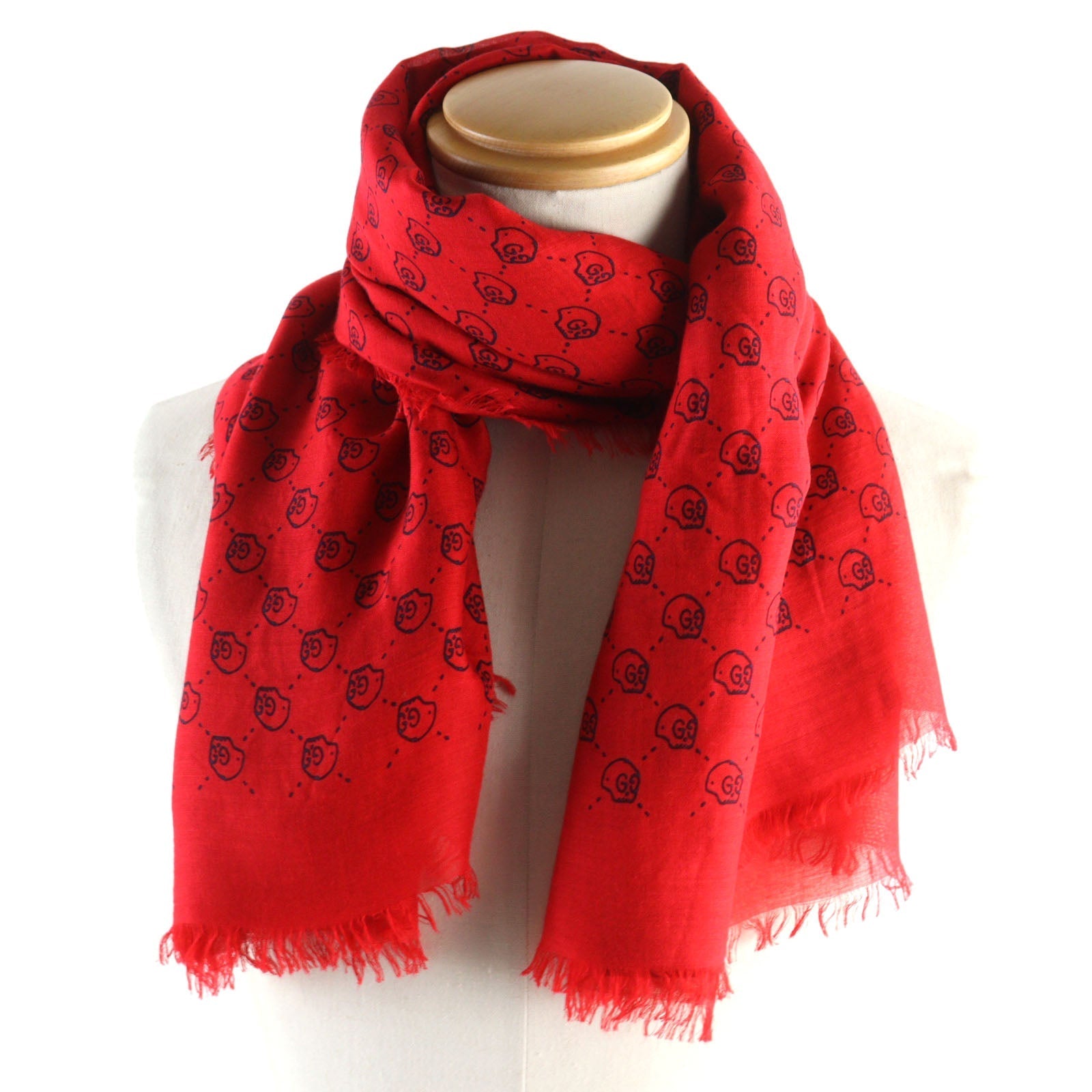 Gucci scarf Black Red