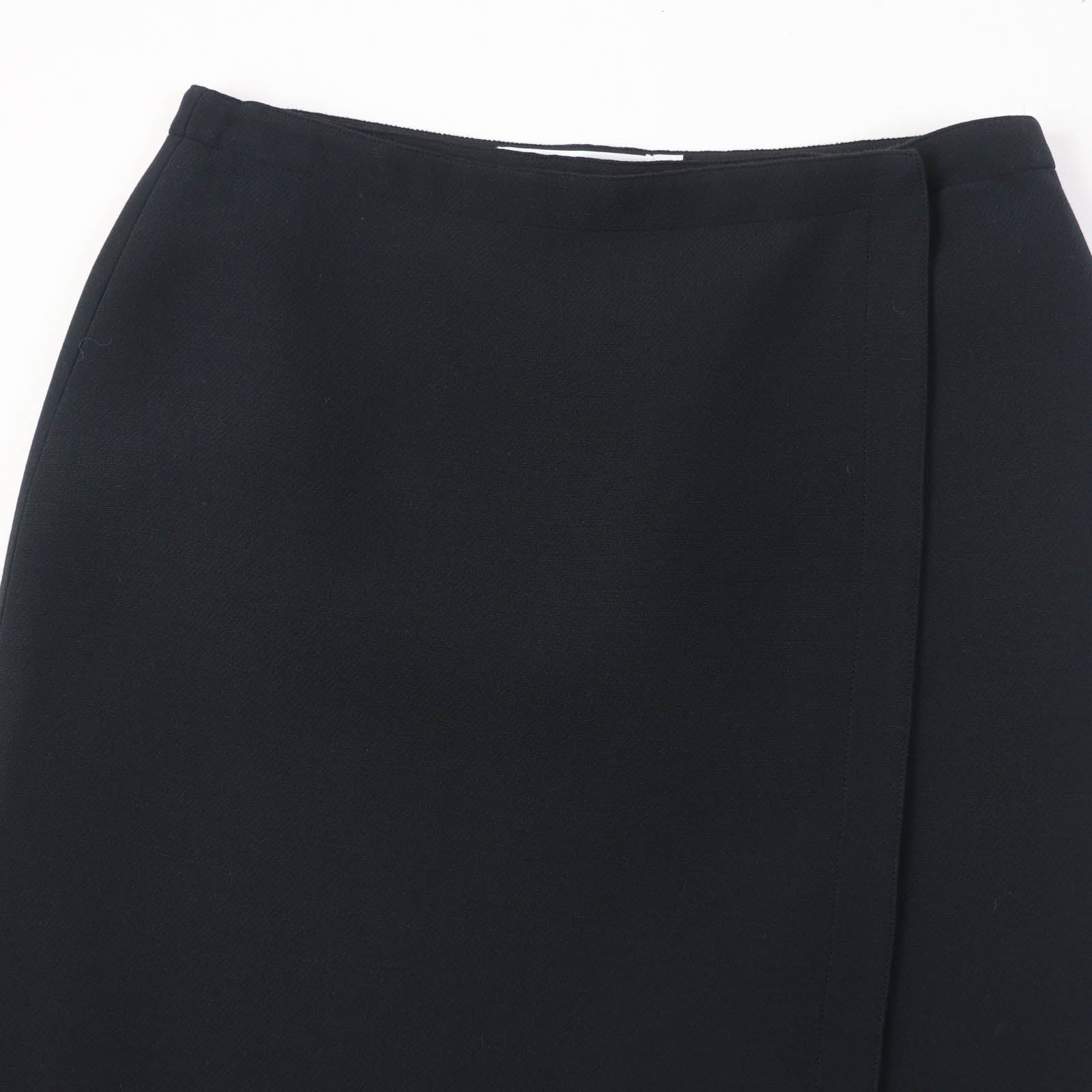 Dior Christian Wrap Skirt Wool Handbag Black Travel Bag