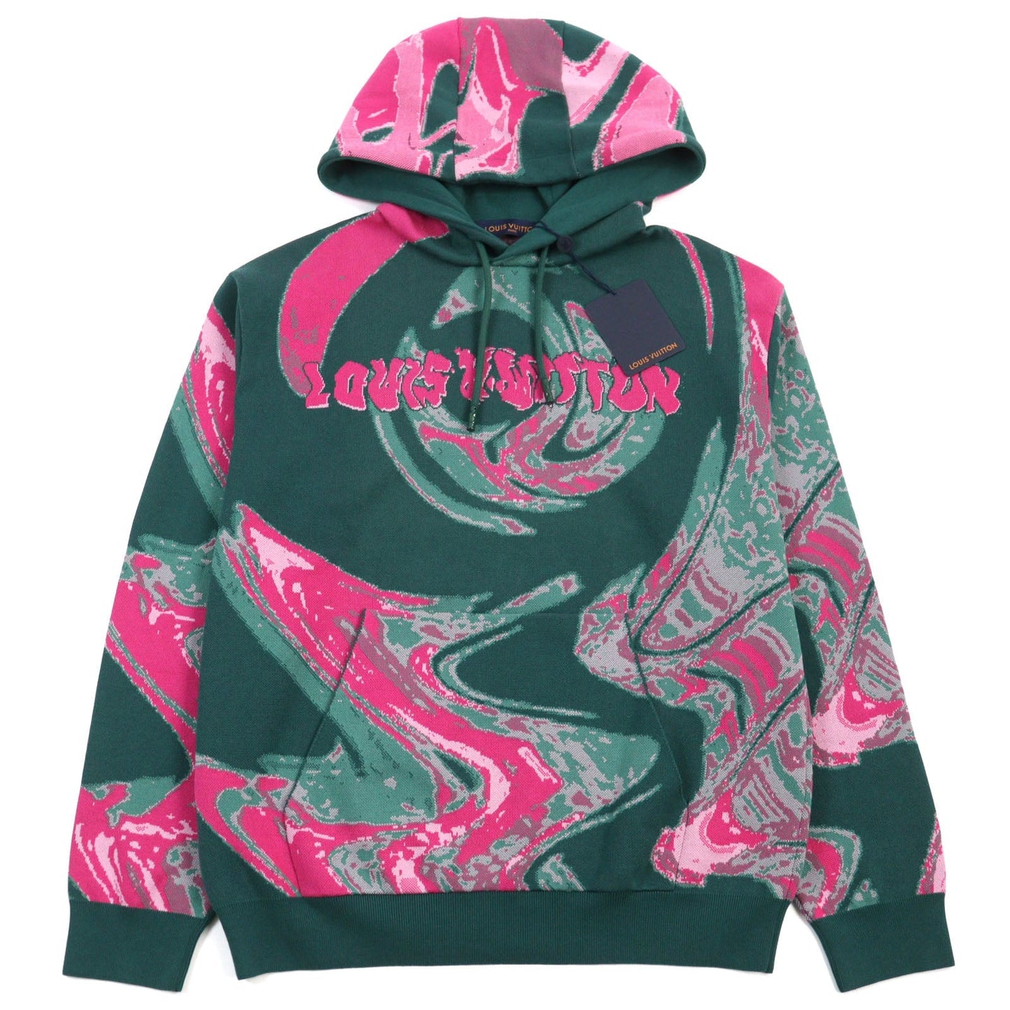 Louis Vuitton Hoodie HPN33W pattern M Cotton Pink Green Apparel