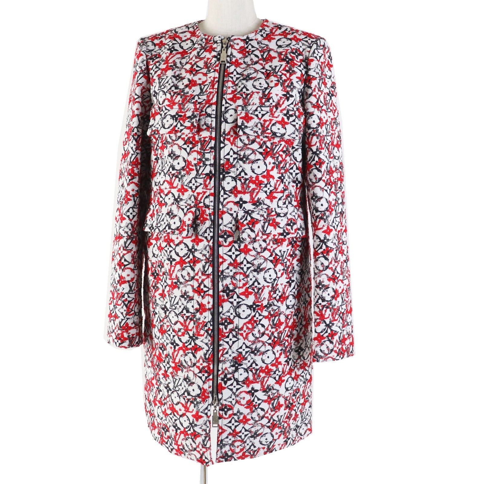Louis Vuitton coat Nylon Cotton Black White Apparel